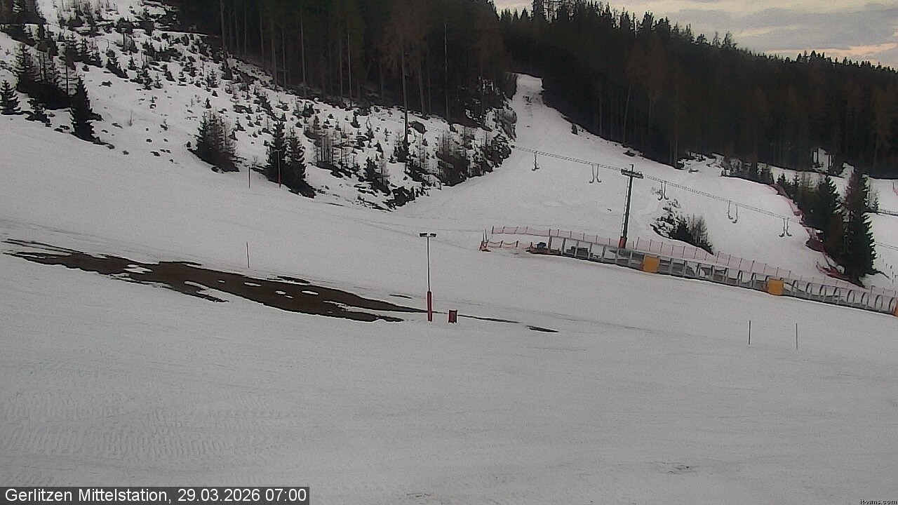 Archived image Webcam Umbrella bar and sun arena, Gerlitzen