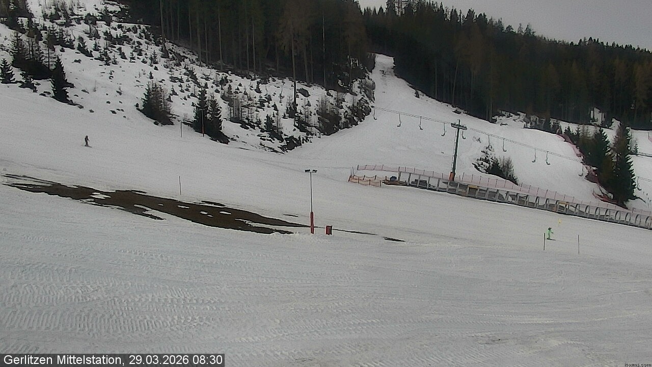 Archived image Webcam Umbrella bar and sun arena, Gerlitzen