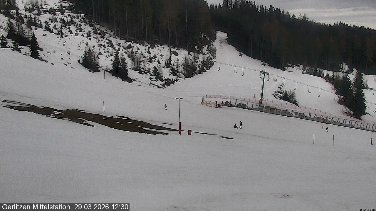 Archived image Webcam Umbrella bar and sun arena, Gerlitzen