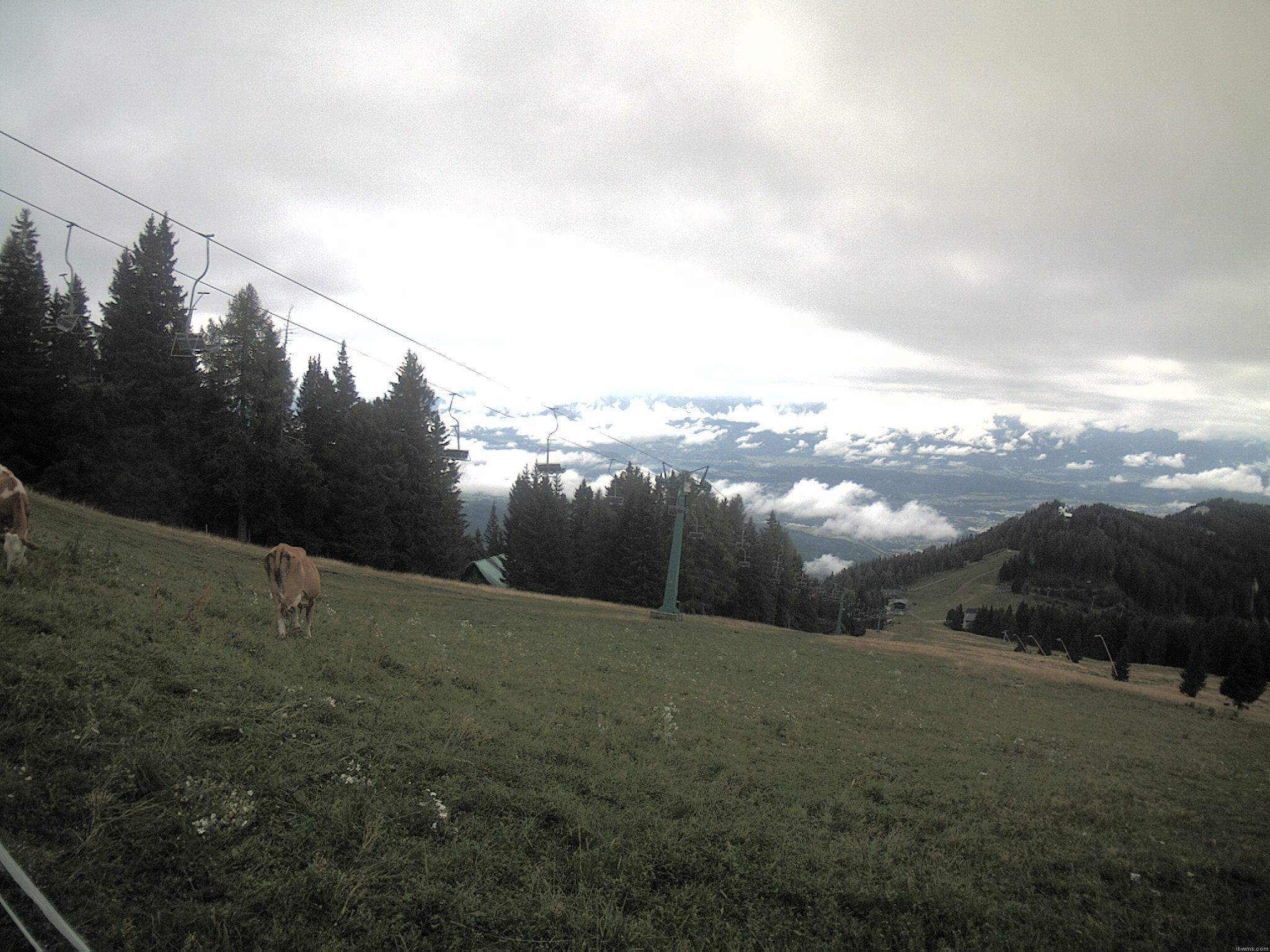 Archiv Foto Webcam Ochsengarten Übungslift (Gerlitzen)