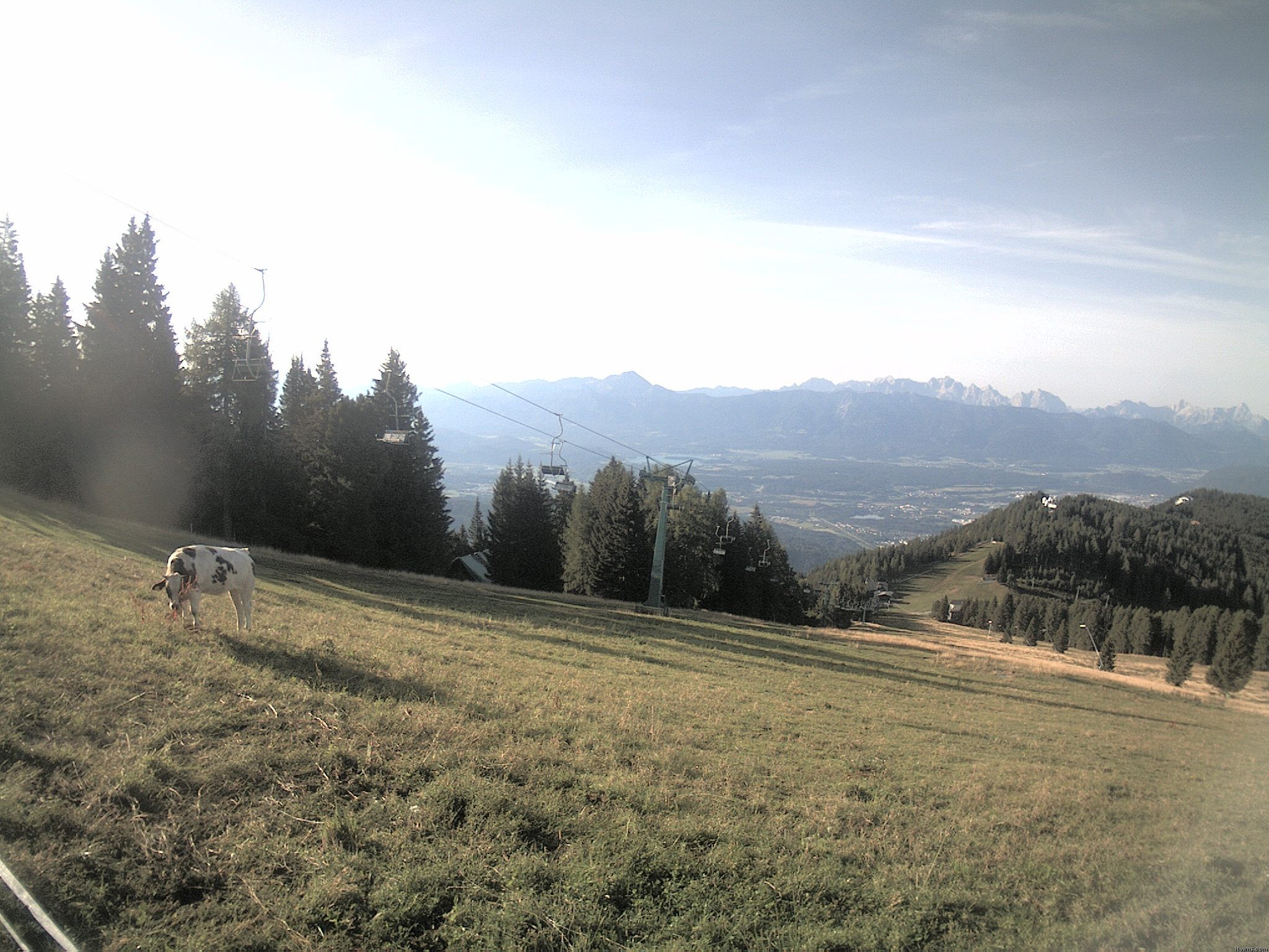 Archiv Foto Webcam Ochsengarten Übungslift (Gerlitzen)