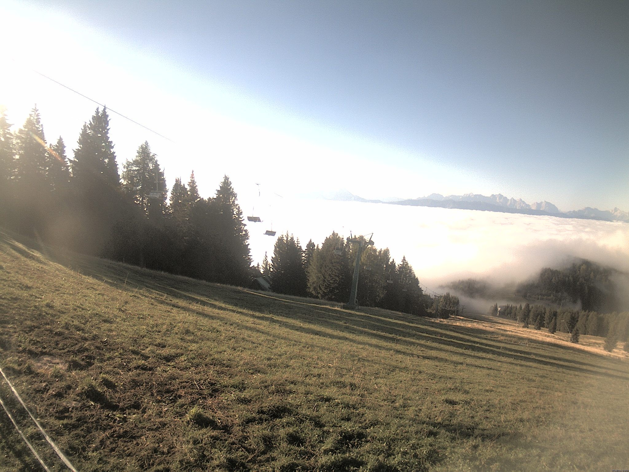 Archiv Foto Webcam Ochsengarten Übungslift (Gerlitzen)