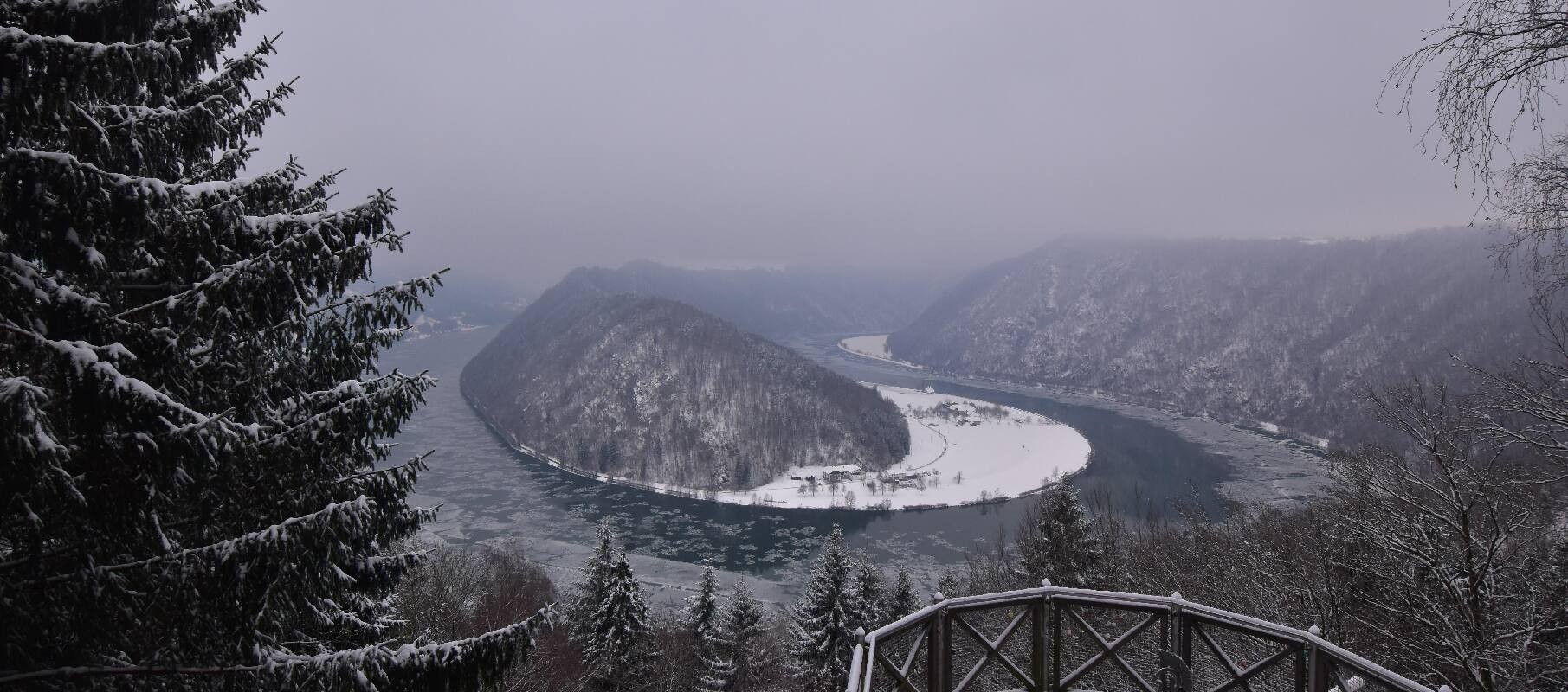 Archiv Foto Webcam Schlögener Schlinge im Oberen Donautal