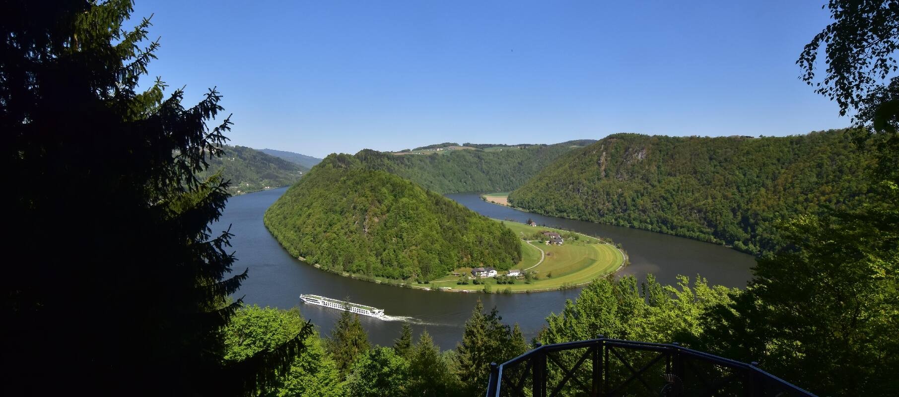 Archiv Foto Webcam Schlögener Schlinge im Oberen Donautal