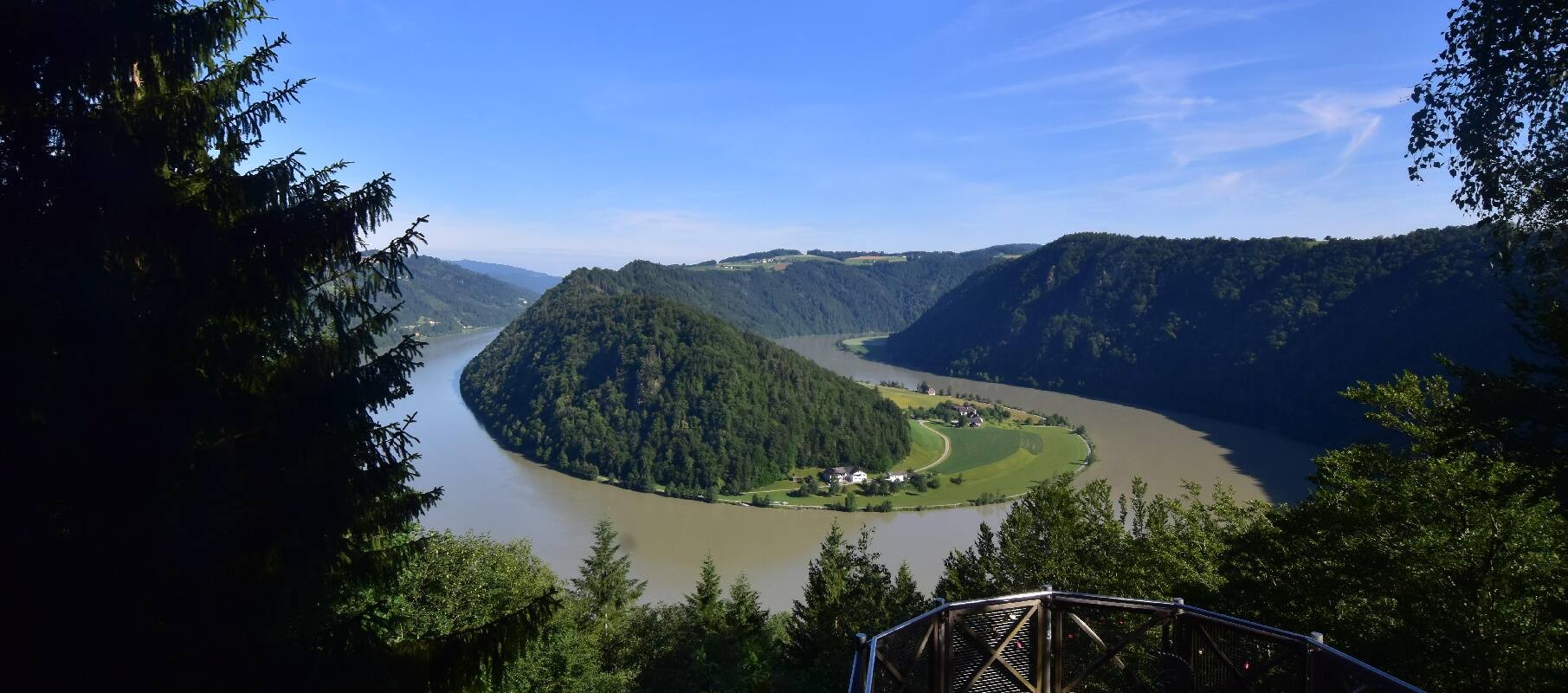 Archiv Foto Webcam Schlögener Schlinge im Oberen Donautal