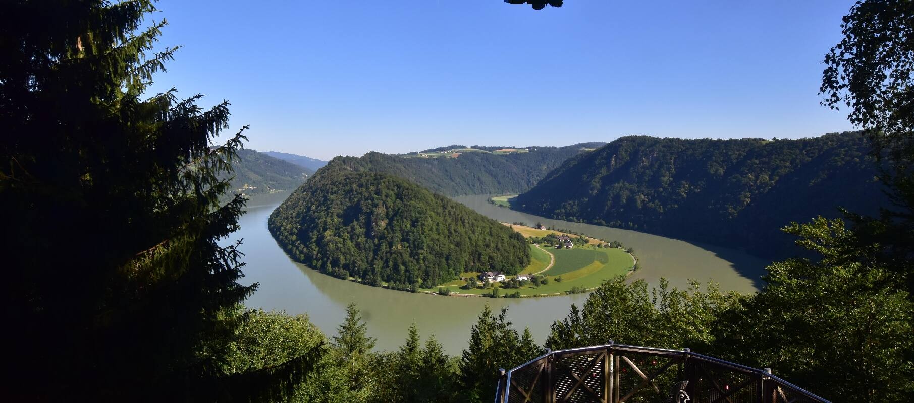 Archiv Foto Webcam Schlögener Schlinge im Oberen Donautal