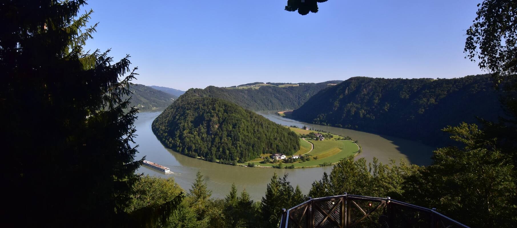 Archiv Foto Webcam Schlögener Schlinge im Oberen Donautal