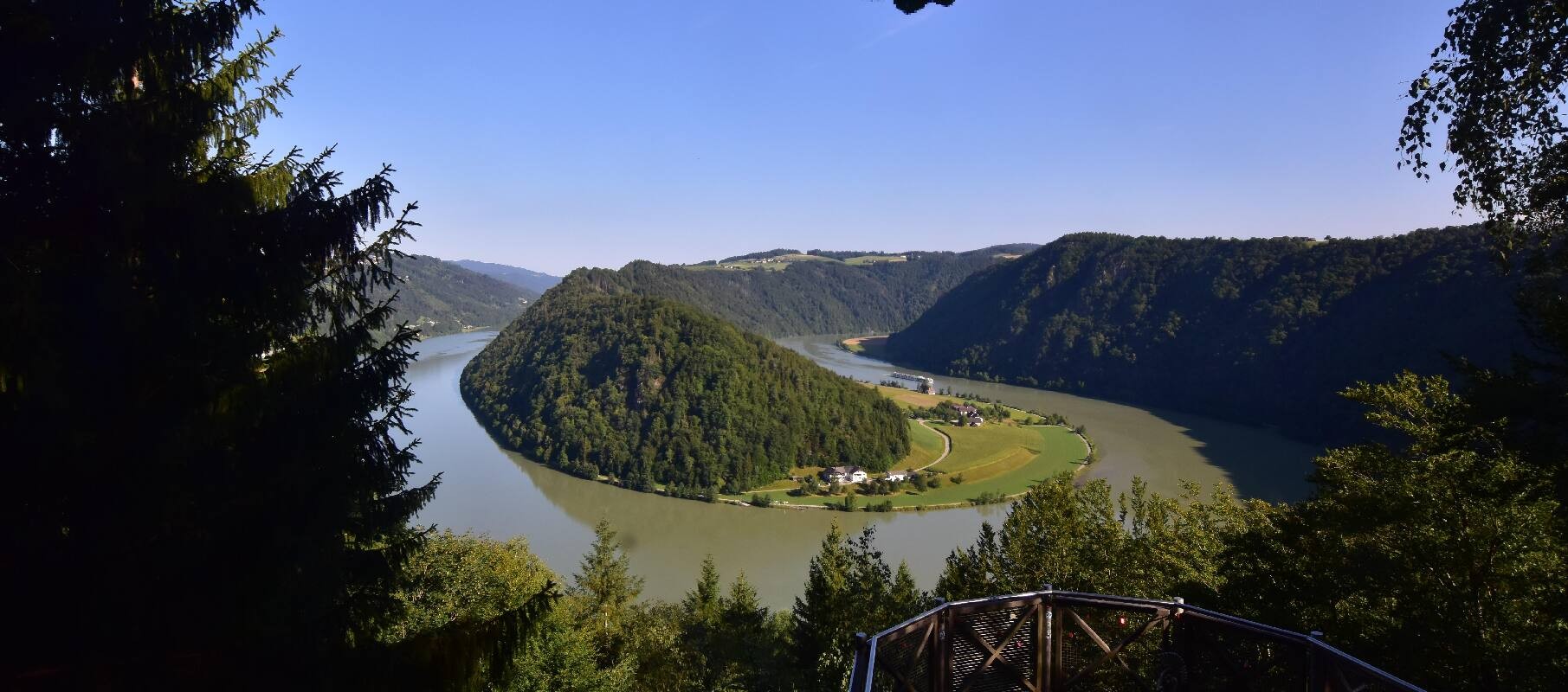 Archiv Foto Webcam Schlögener Schlinge im Oberen Donautal