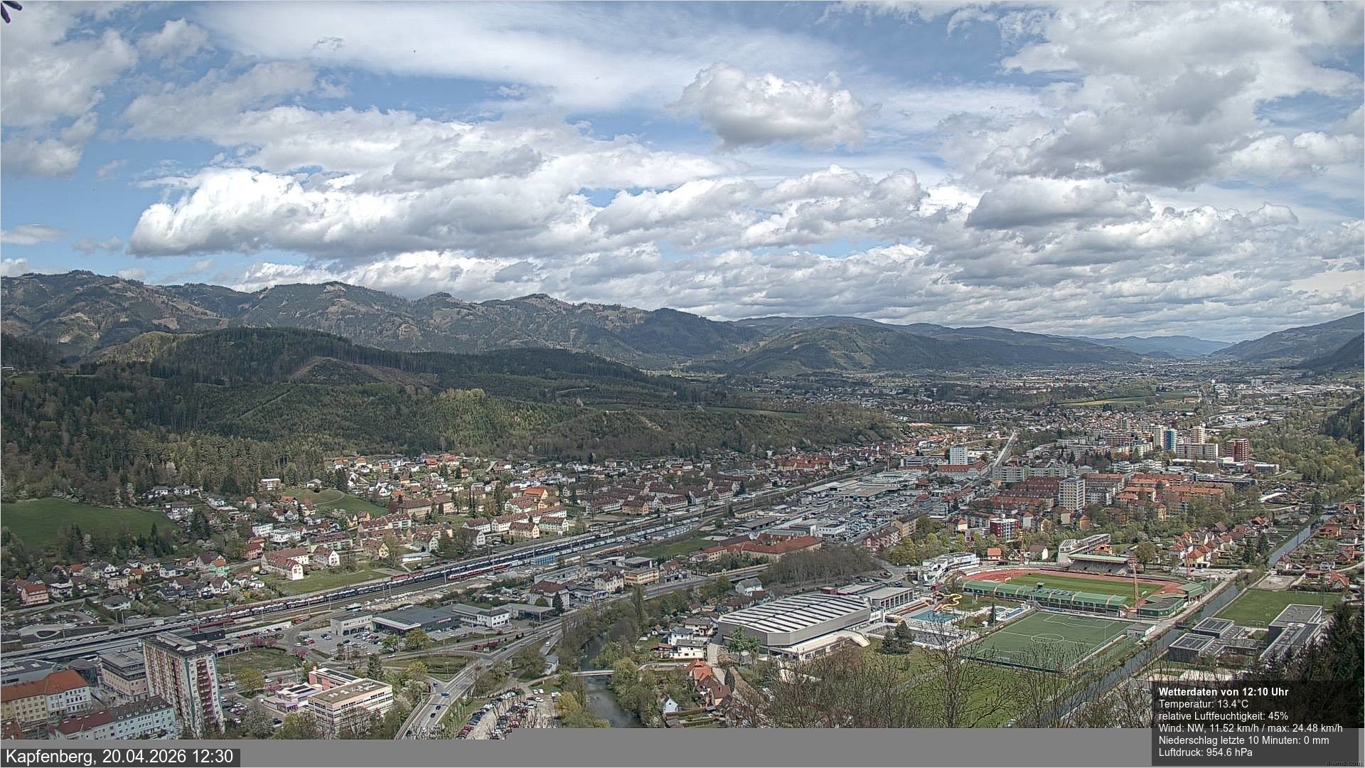 Archiv Foto Webcam Kapfenberg - Burg Oberkapfenberg