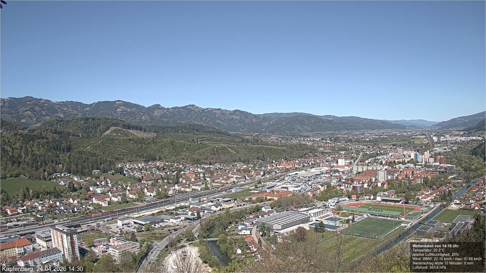 Archiv Foto Webcam Kapfenberg - Burg Oberkapfenberg