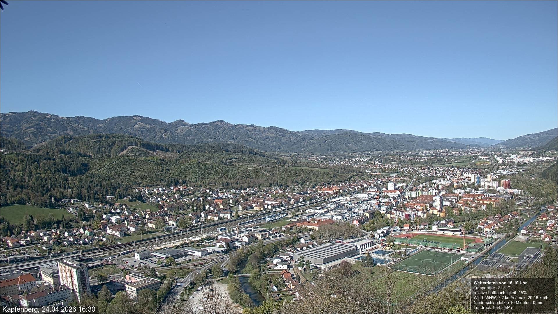 Archiv Foto Webcam Kapfenberg - Burg Oberkapfenberg