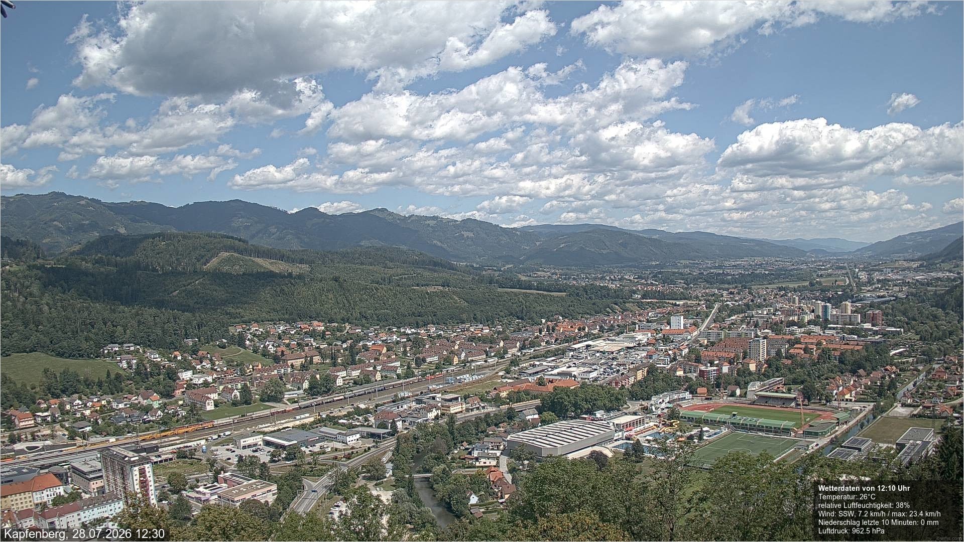 Archiv Foto Webcam Kapfenberg - Burg Oberkapfenberg