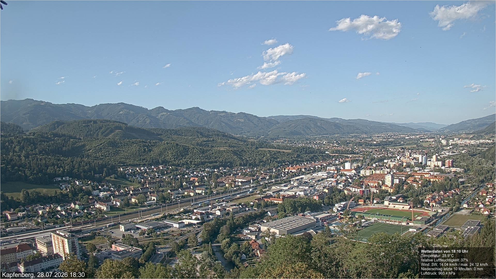 Archiv Foto Webcam Kapfenberg - Burg Oberkapfenberg
