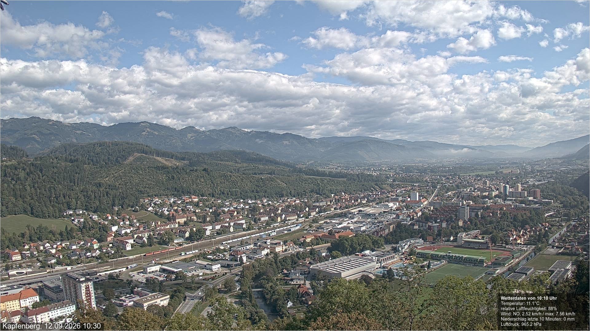Archiv Foto Webcam Kapfenberg - Burg Oberkapfenberg