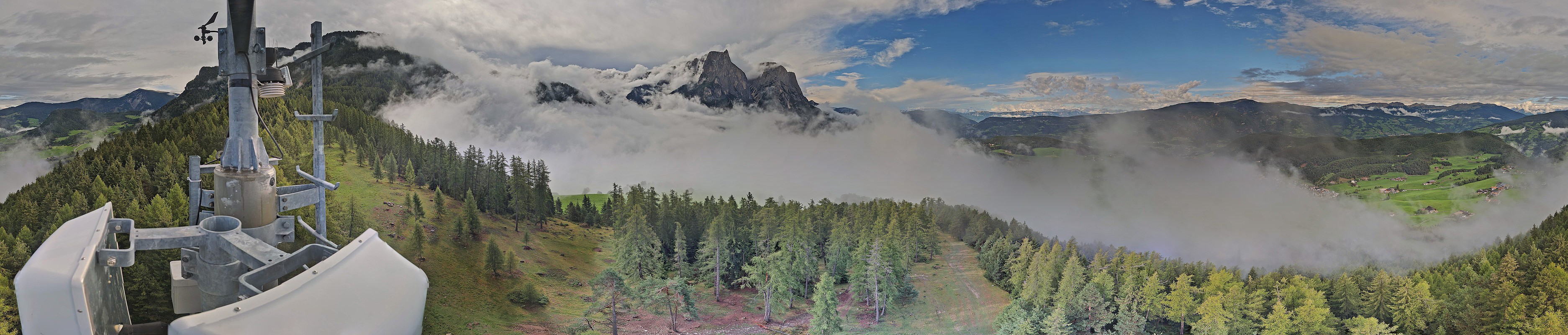 Archived image Webcam Panoramic view Kastelruth, South Tyrol