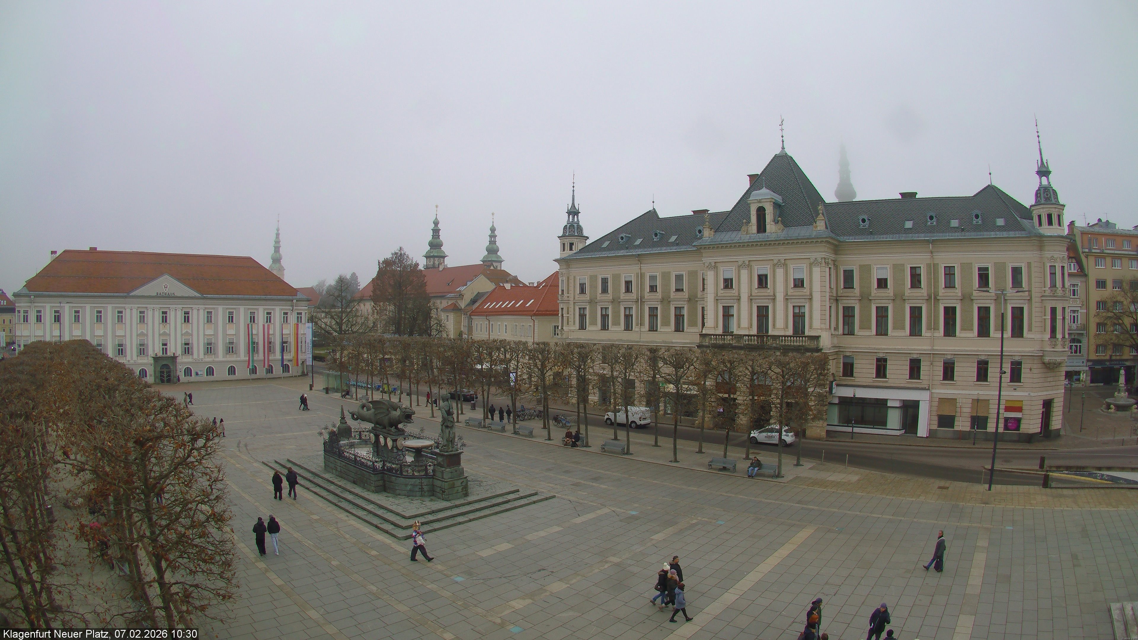 Archiv Foto Webcam Neuer Platz (Klagenfurt)