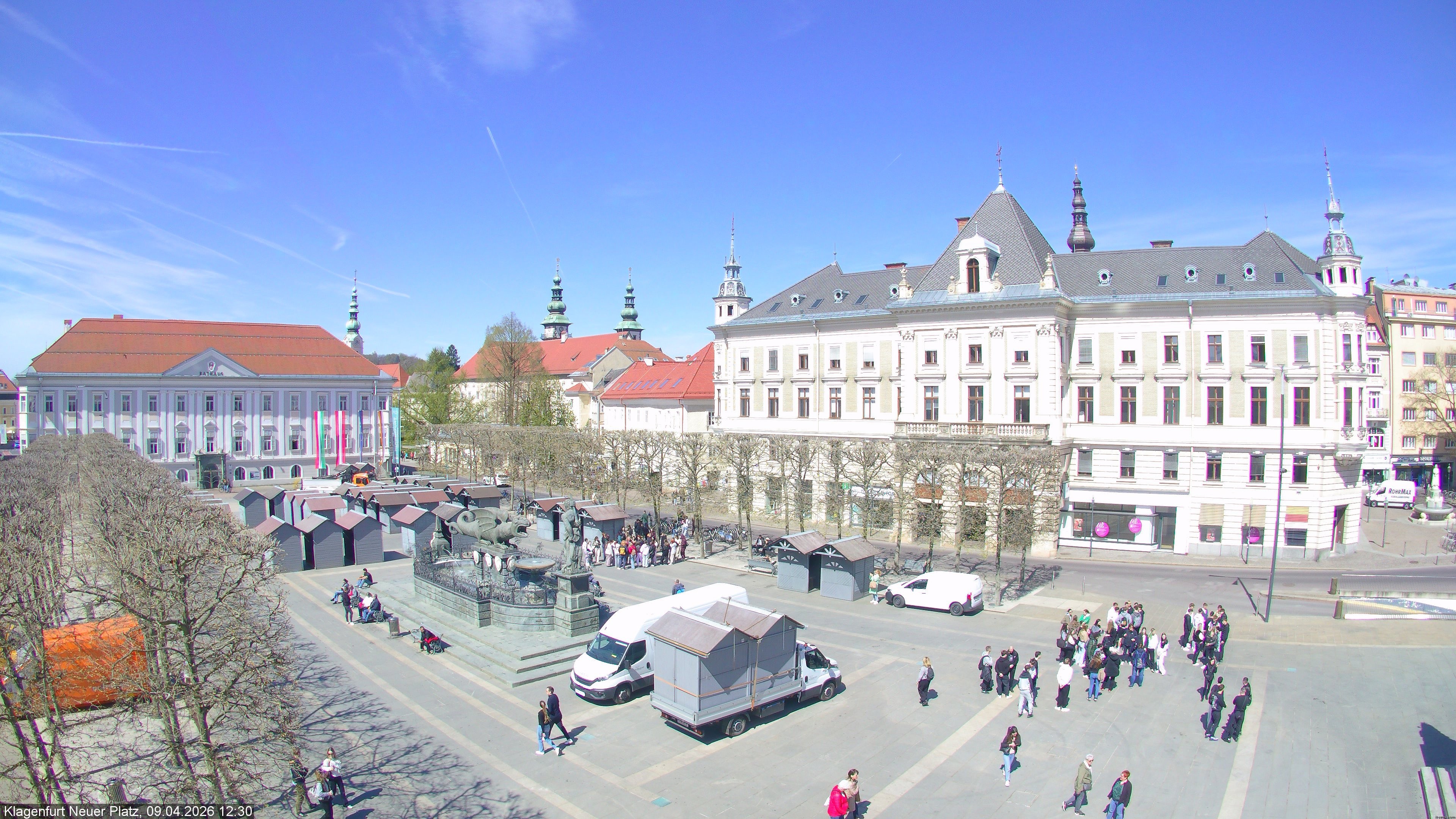 Archiv Foto Webcam Neuer Platz (Klagenfurt)