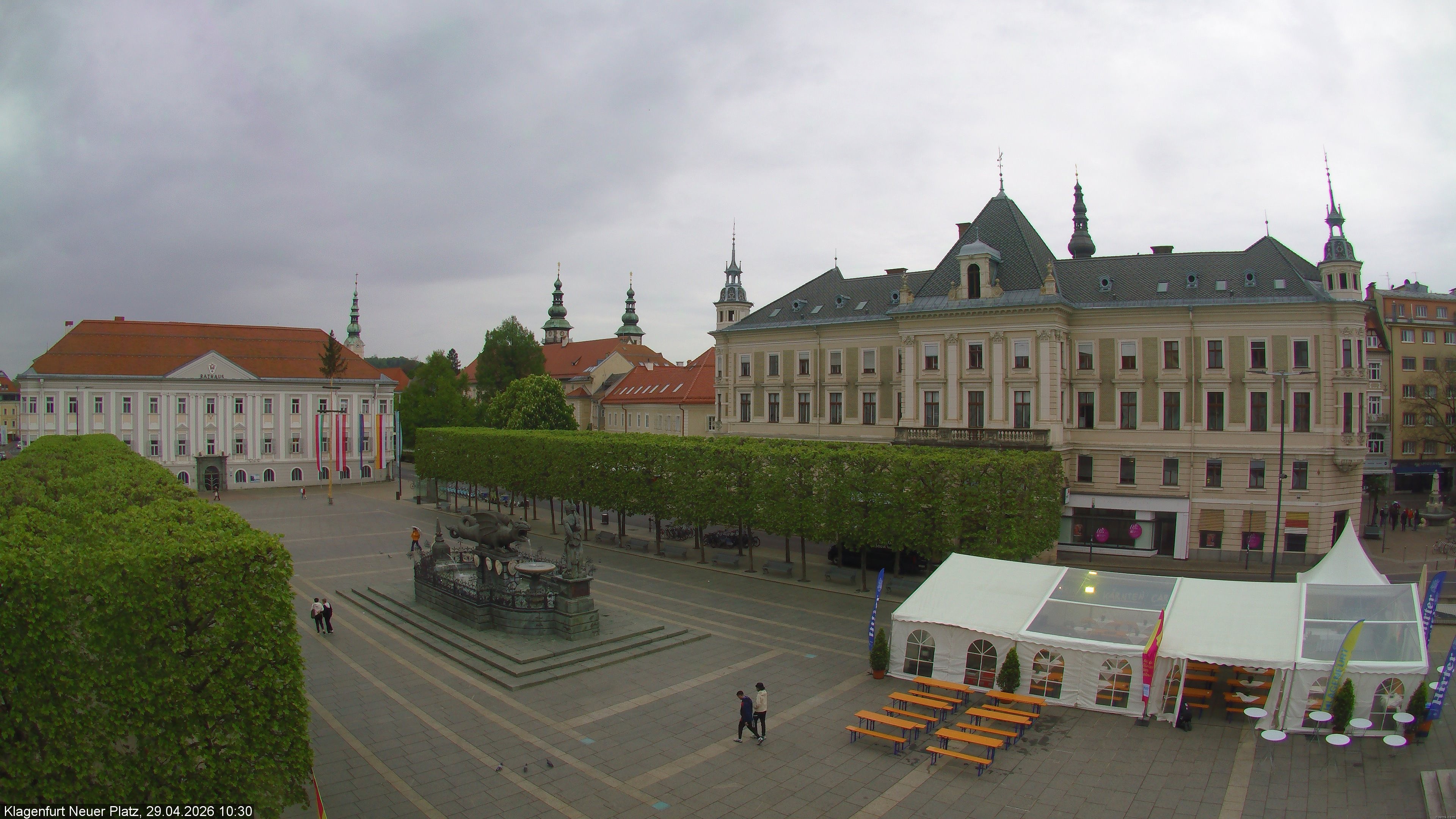 Archiv Foto Webcam Neuer Platz (Klagenfurt)