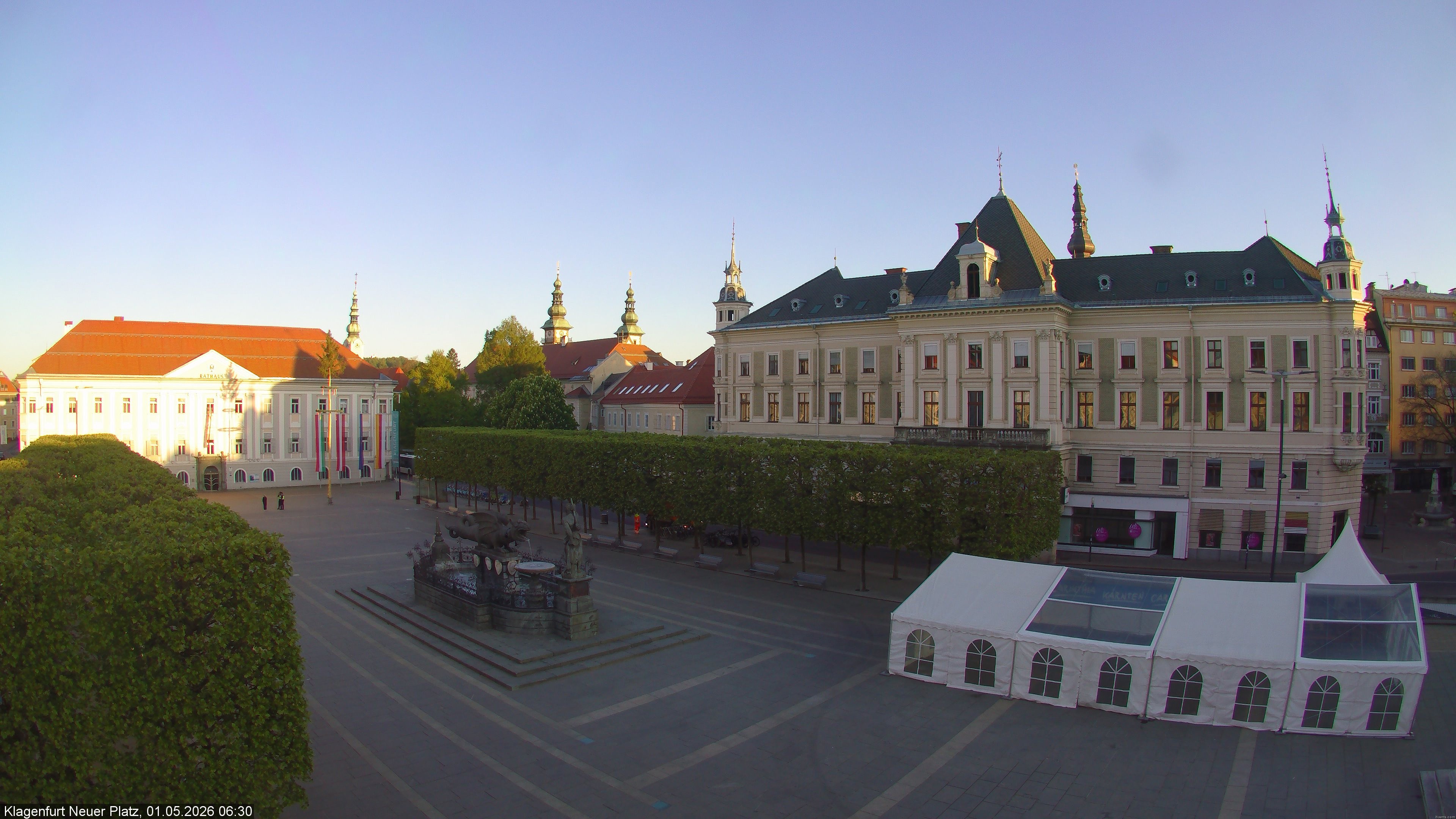 Archiv Foto Webcam Neuer Platz (Klagenfurt)