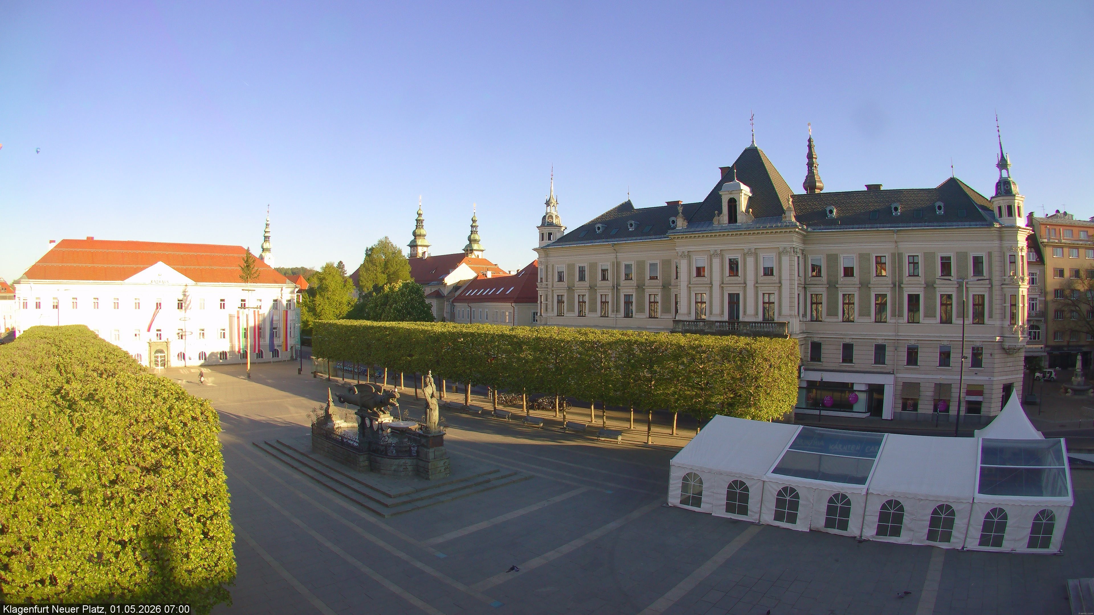 Archiv Foto Webcam Neuer Platz (Klagenfurt)