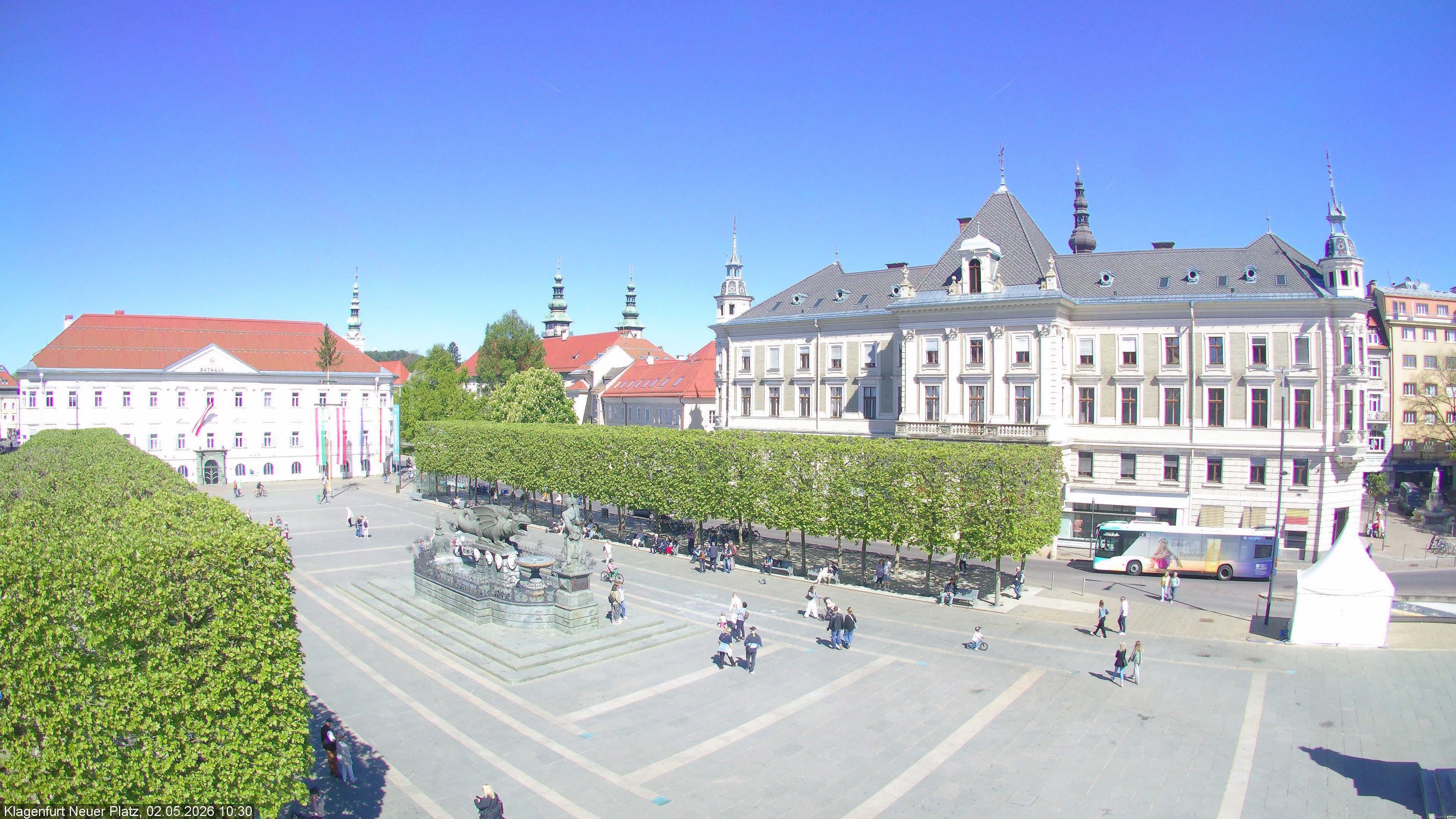 Archiv Foto Webcam Neuer Platz (Klagenfurt)