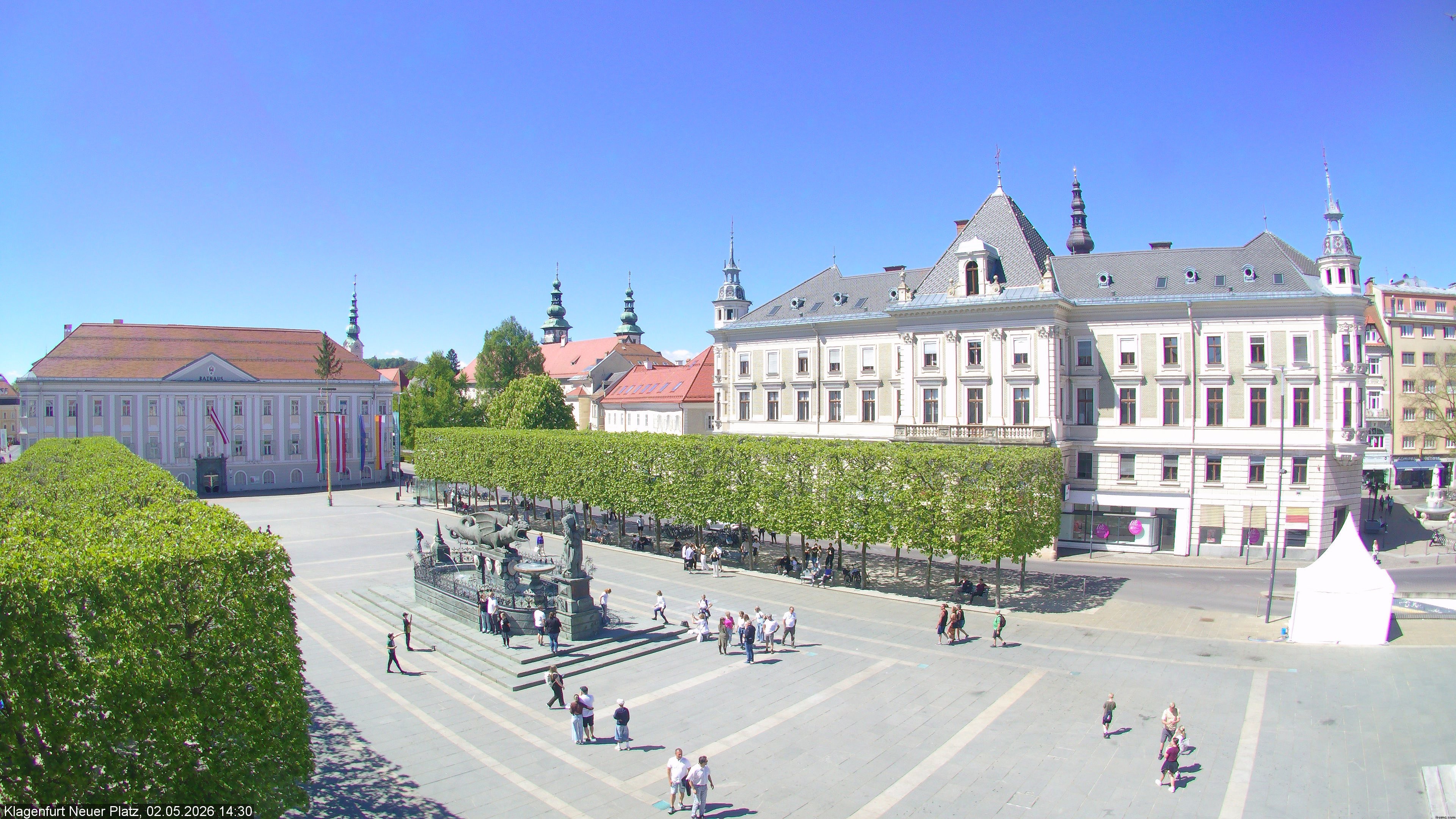 Archiv Foto Webcam Neuer Platz (Klagenfurt)