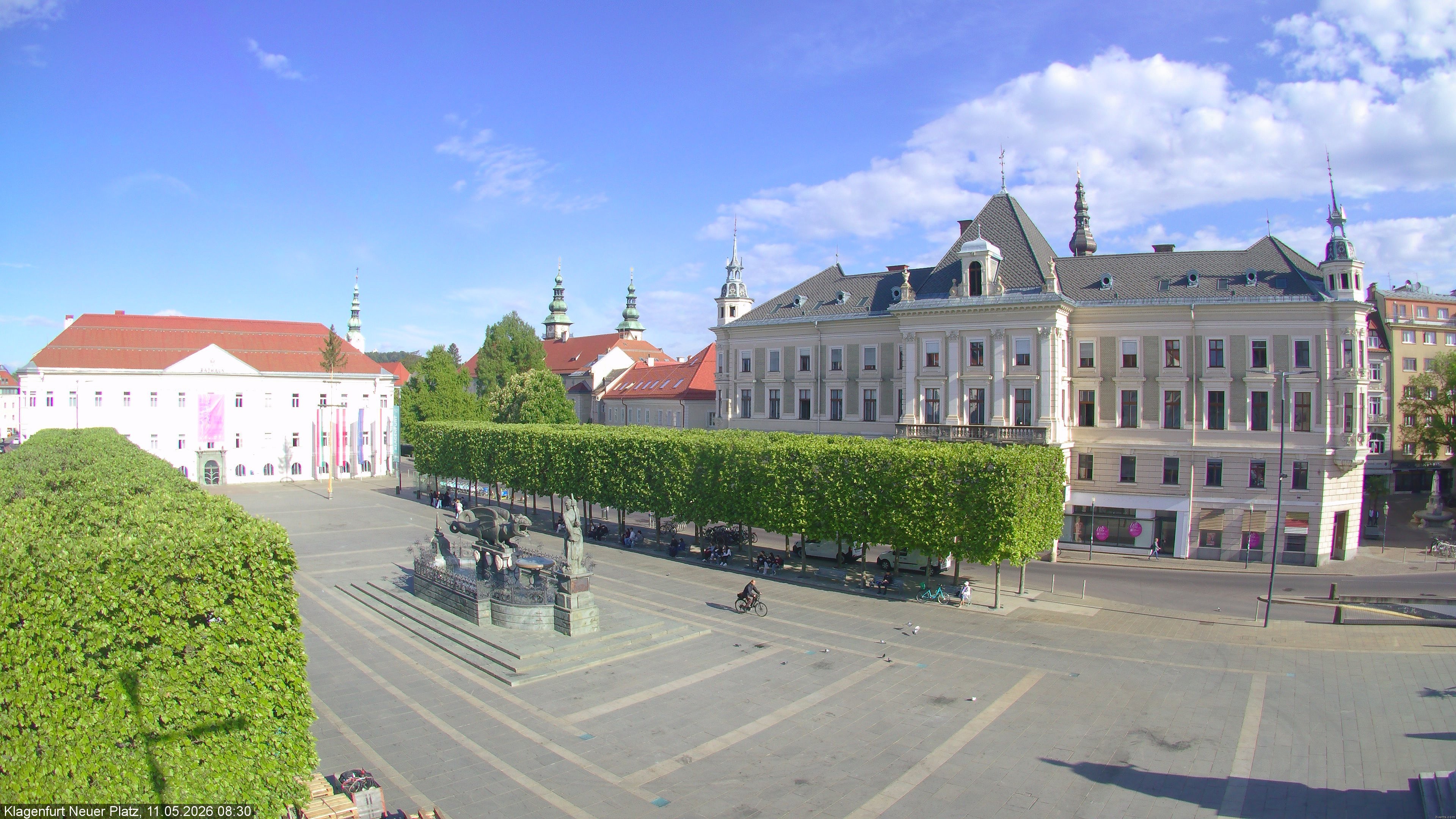 Archived image Webcam Neuer Platz (Klagenfurt city, Austria)