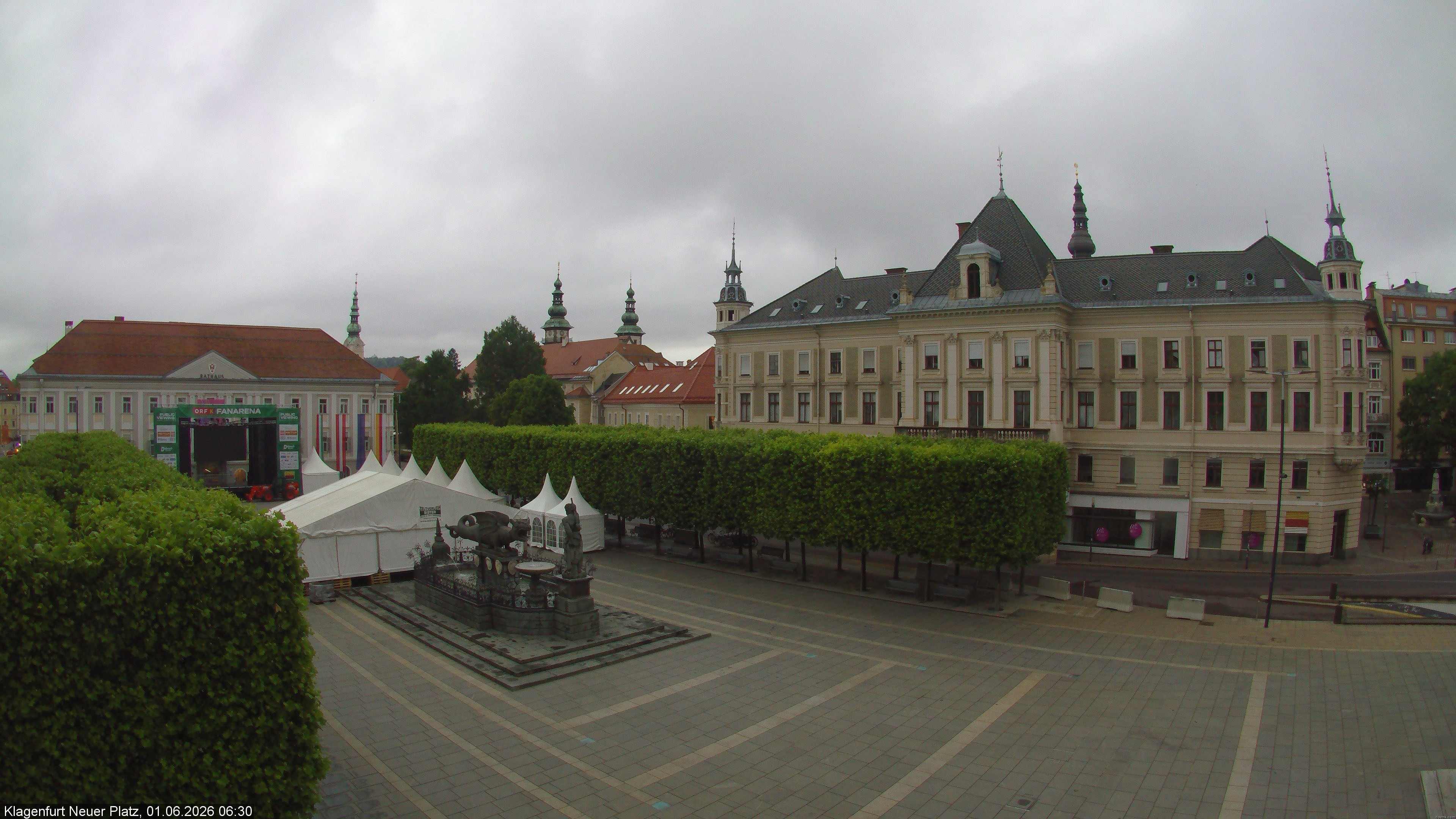 Archiv Foto Webcam Neuer Platz (Klagenfurt)