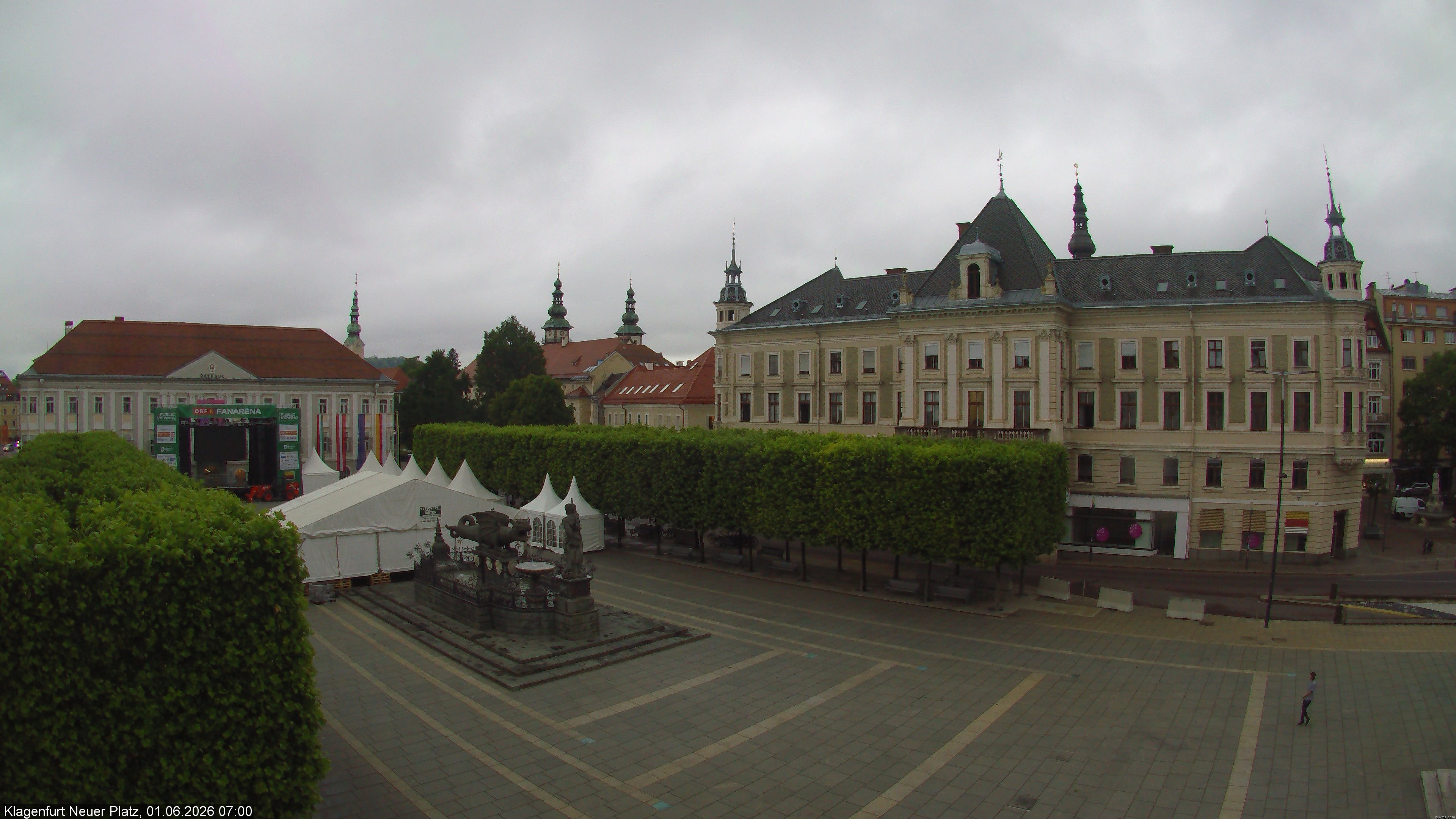 Archiv Foto Webcam Neuer Platz (Klagenfurt)