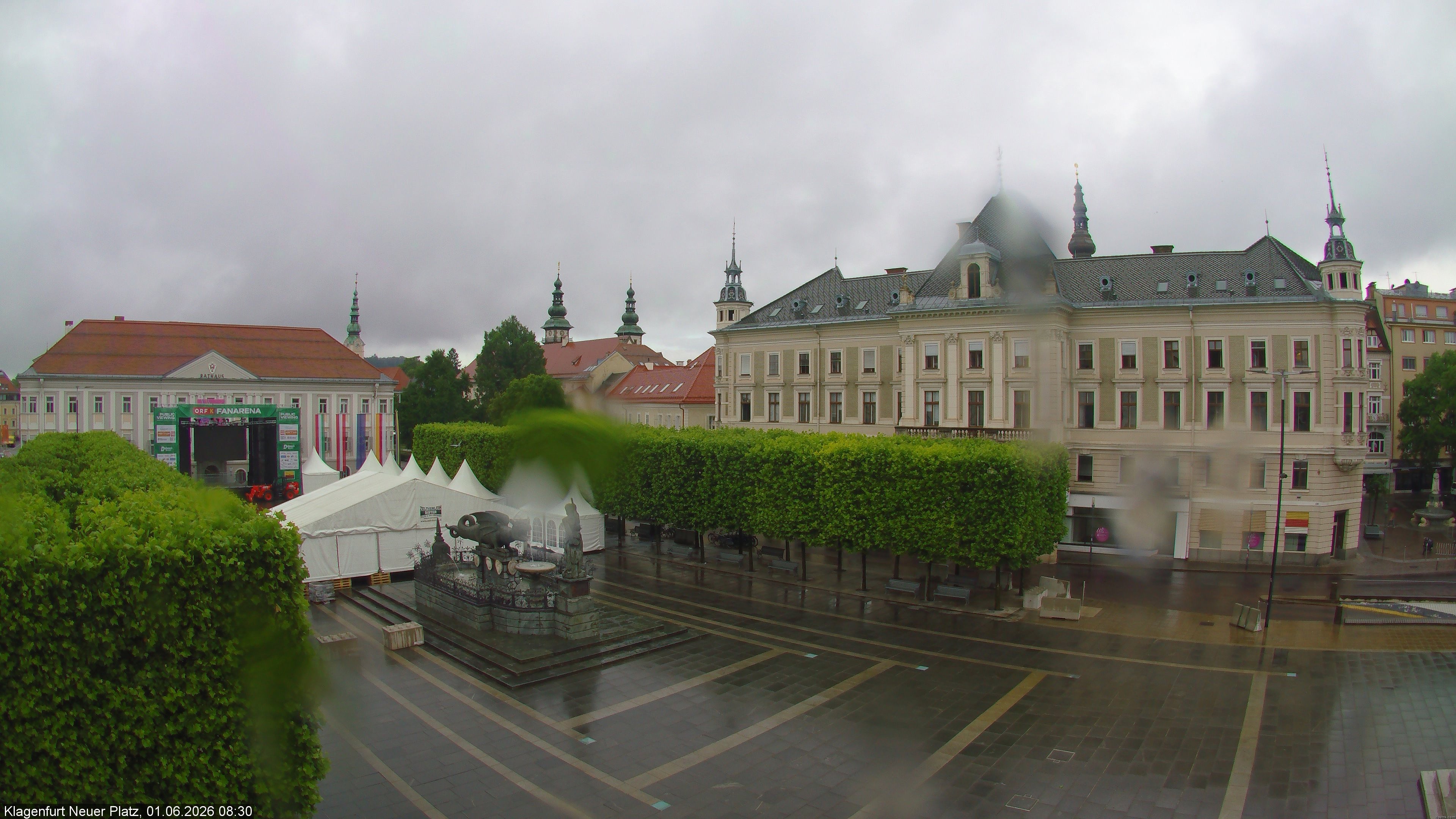 Archiv Foto Webcam Neuer Platz (Klagenfurt)