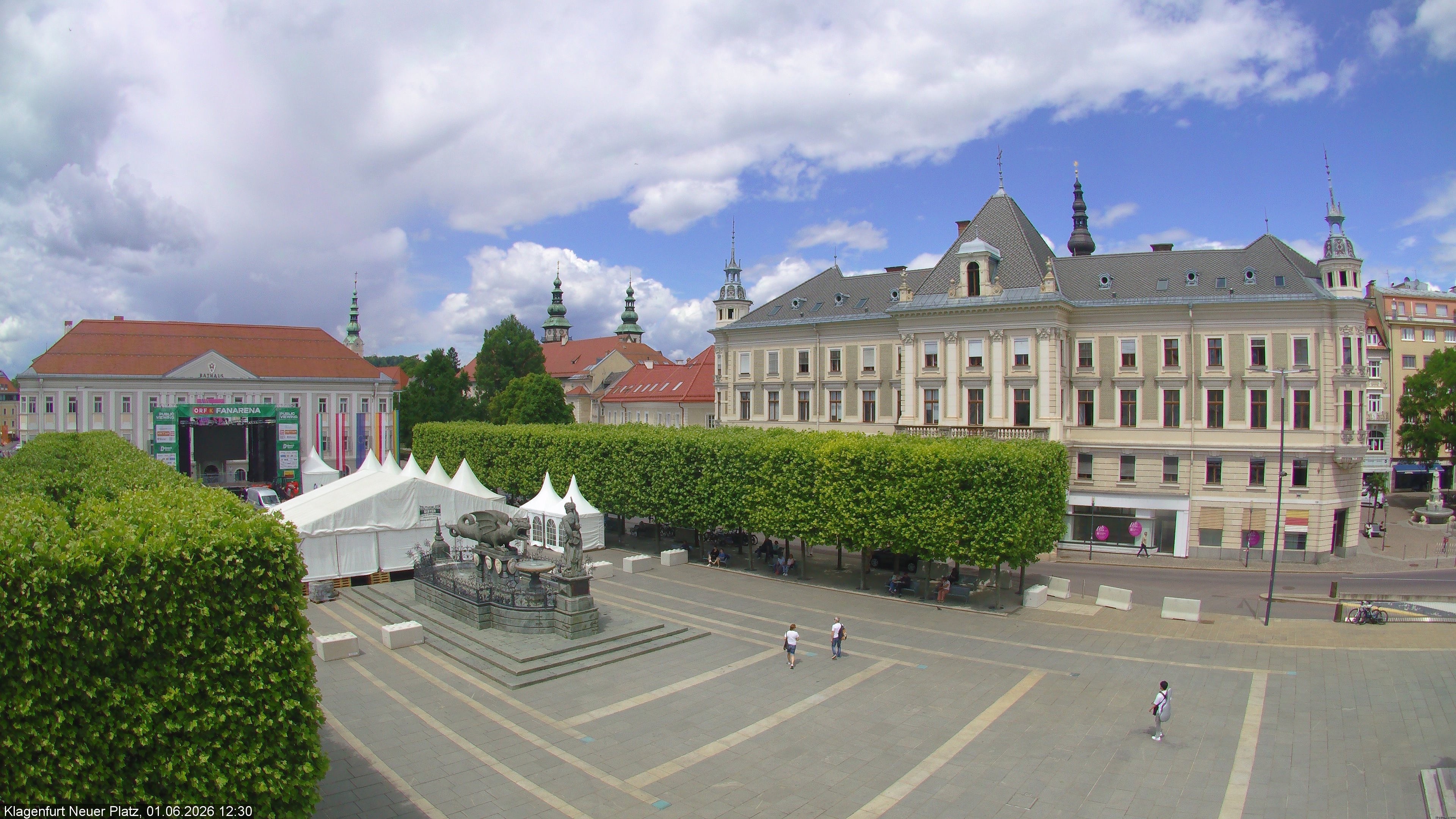 Archiv Foto Webcam Neuer Platz (Klagenfurt)