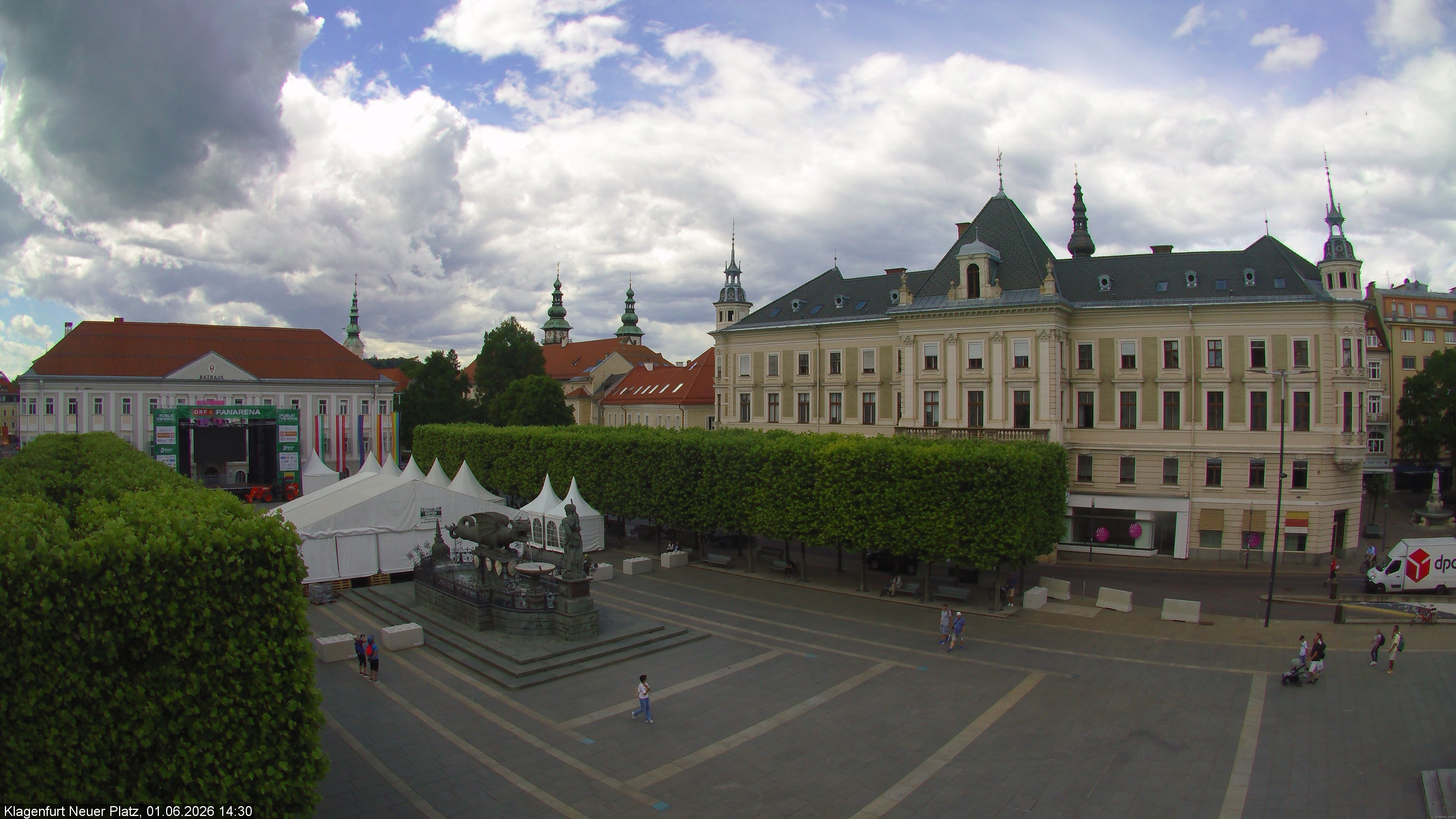 Archiv Foto Webcam Neuer Platz (Klagenfurt)