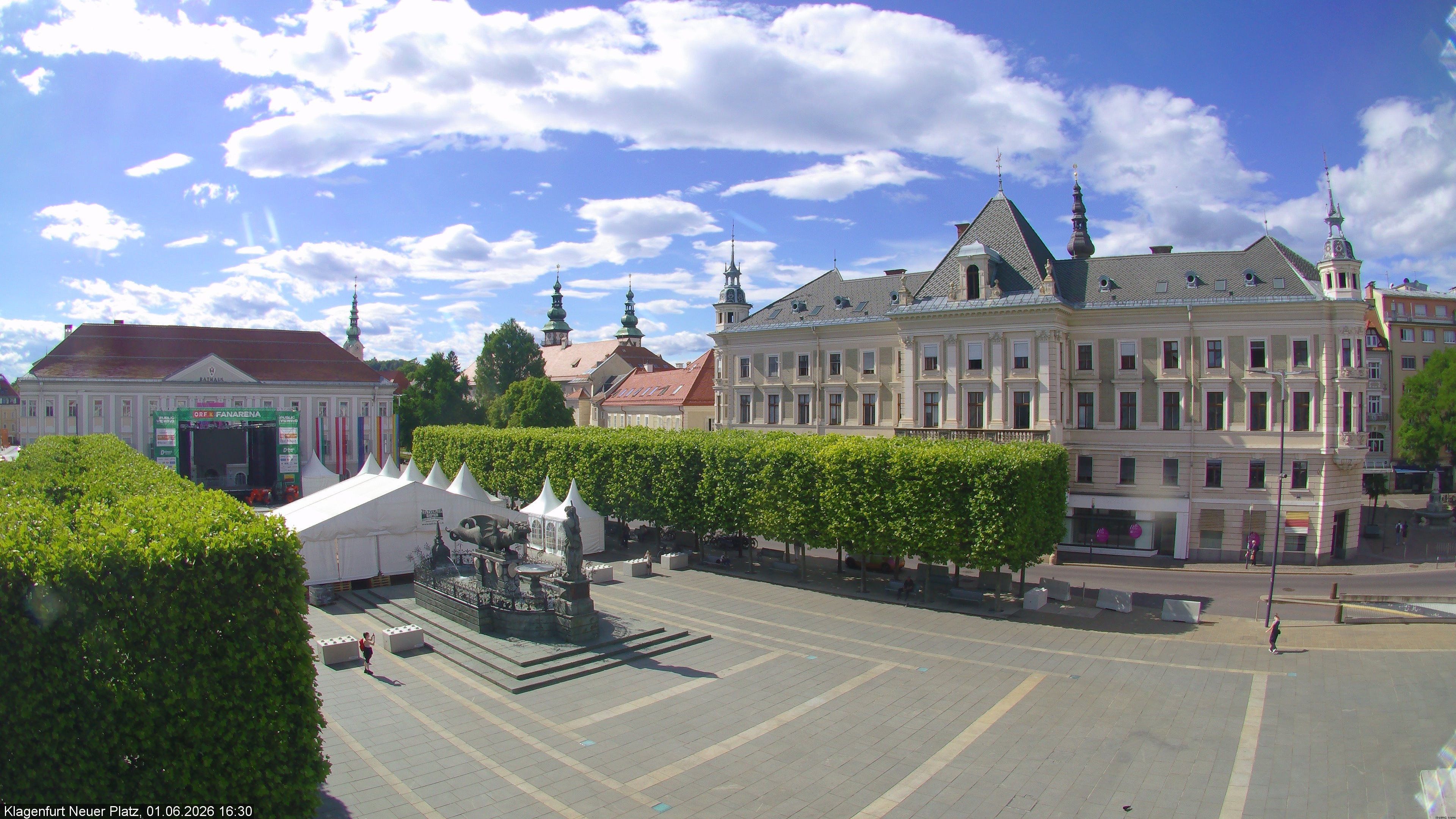 Archiv Foto Webcam Neuer Platz (Klagenfurt)