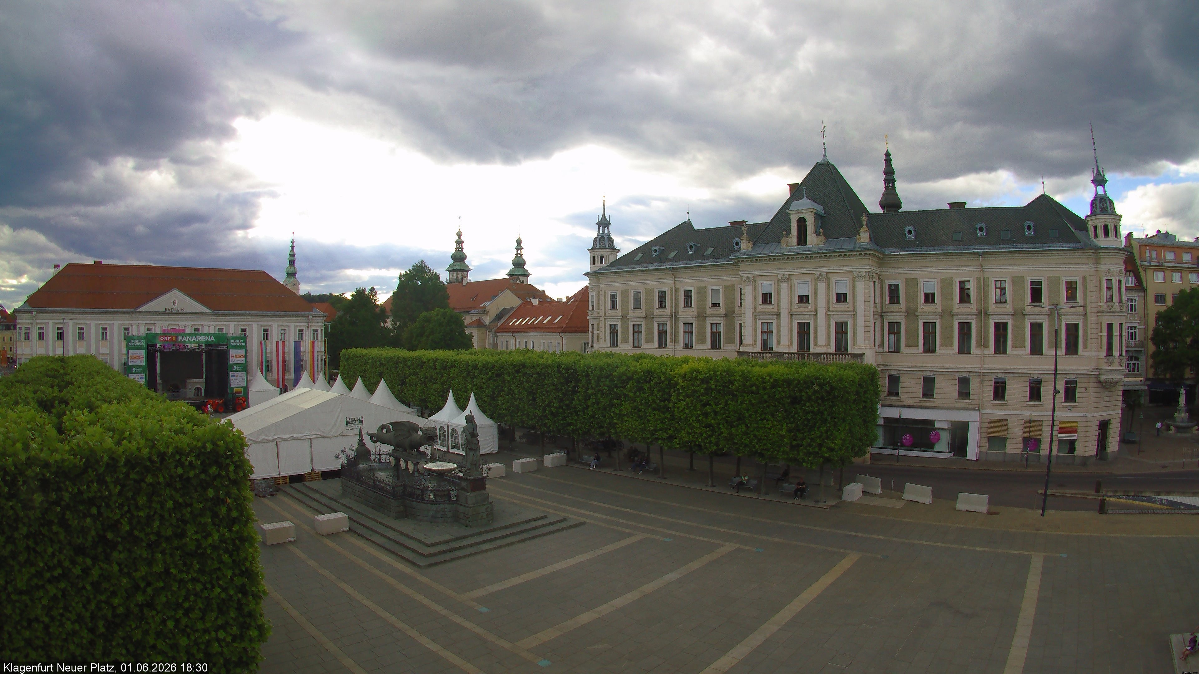 Archiv Foto Webcam Neuer Platz (Klagenfurt)