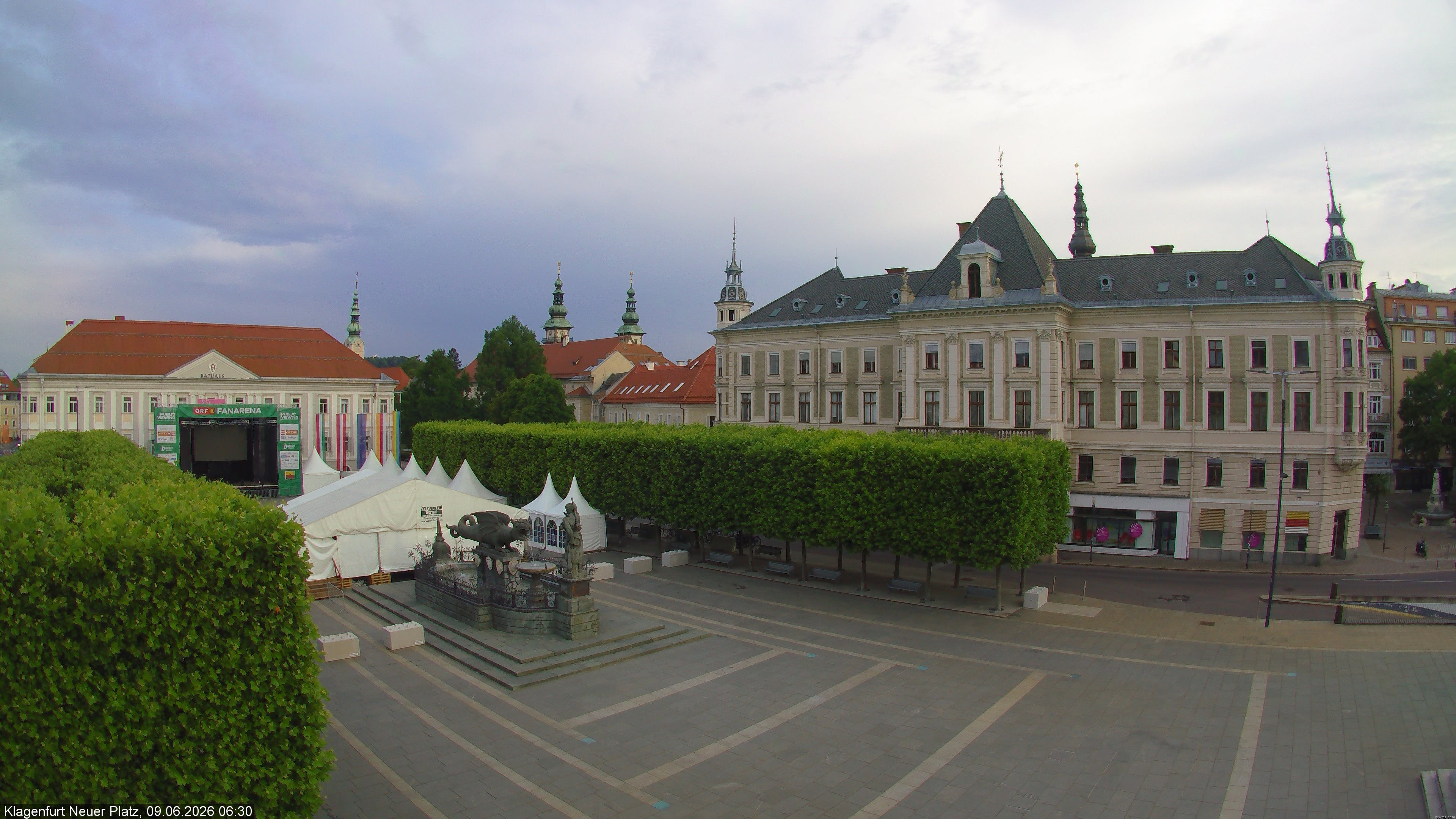Archiv Foto Webcam Neuer Platz (Klagenfurt)