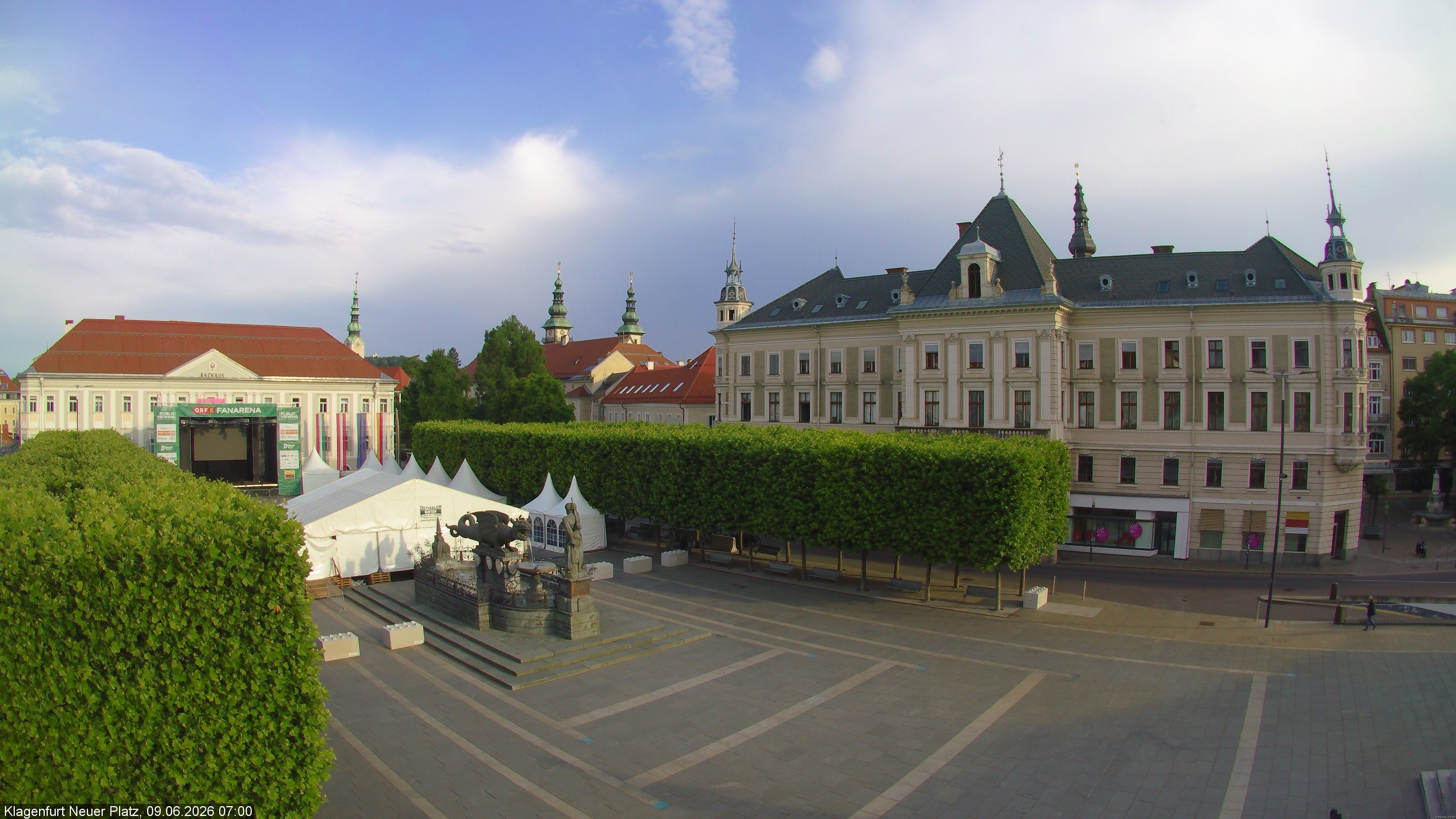 Archiv Foto Webcam Neuer Platz (Klagenfurt)