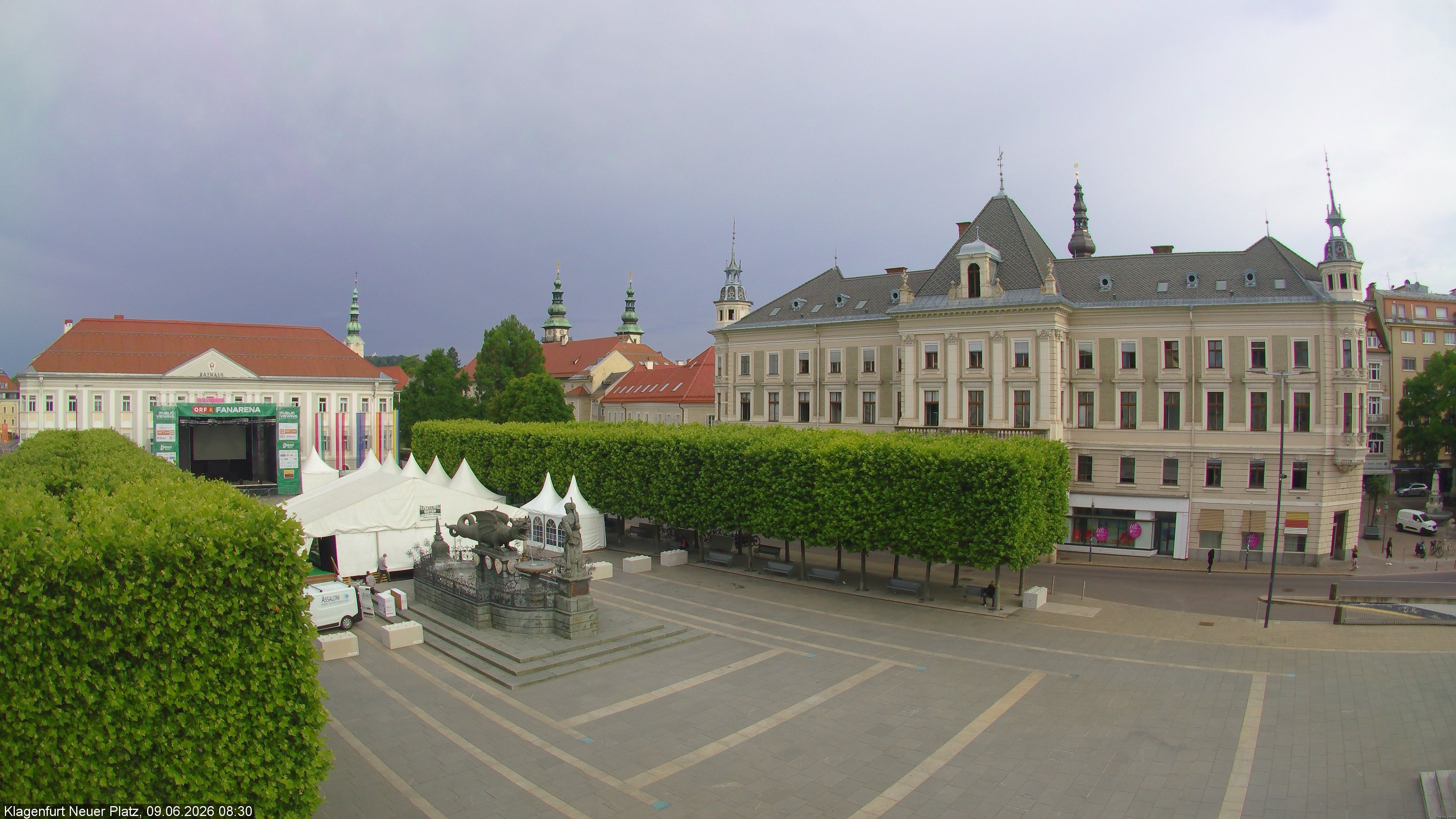Archiv Foto Webcam Neuer Platz (Klagenfurt)