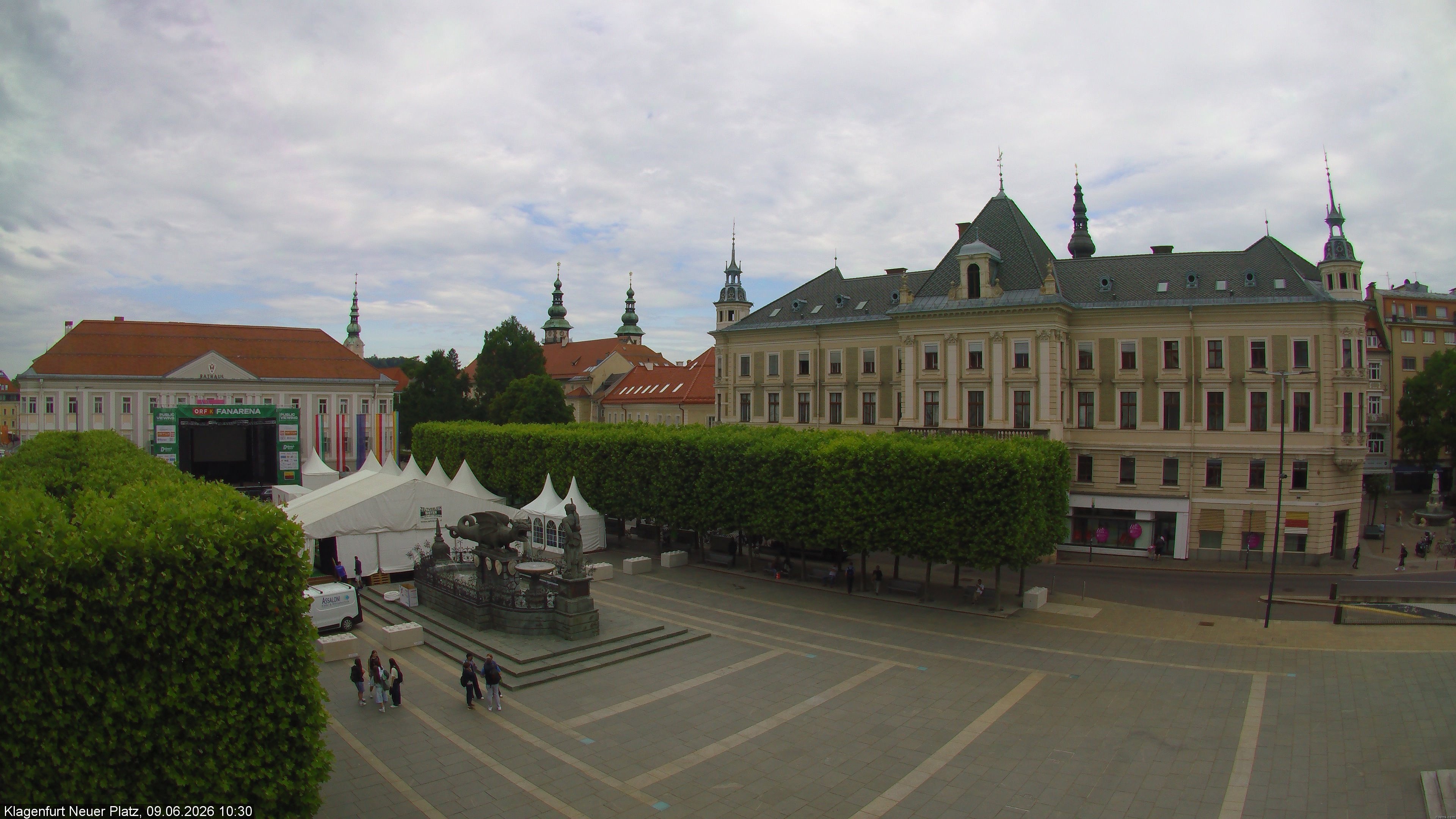 Archiv Foto Webcam Neuer Platz (Klagenfurt)