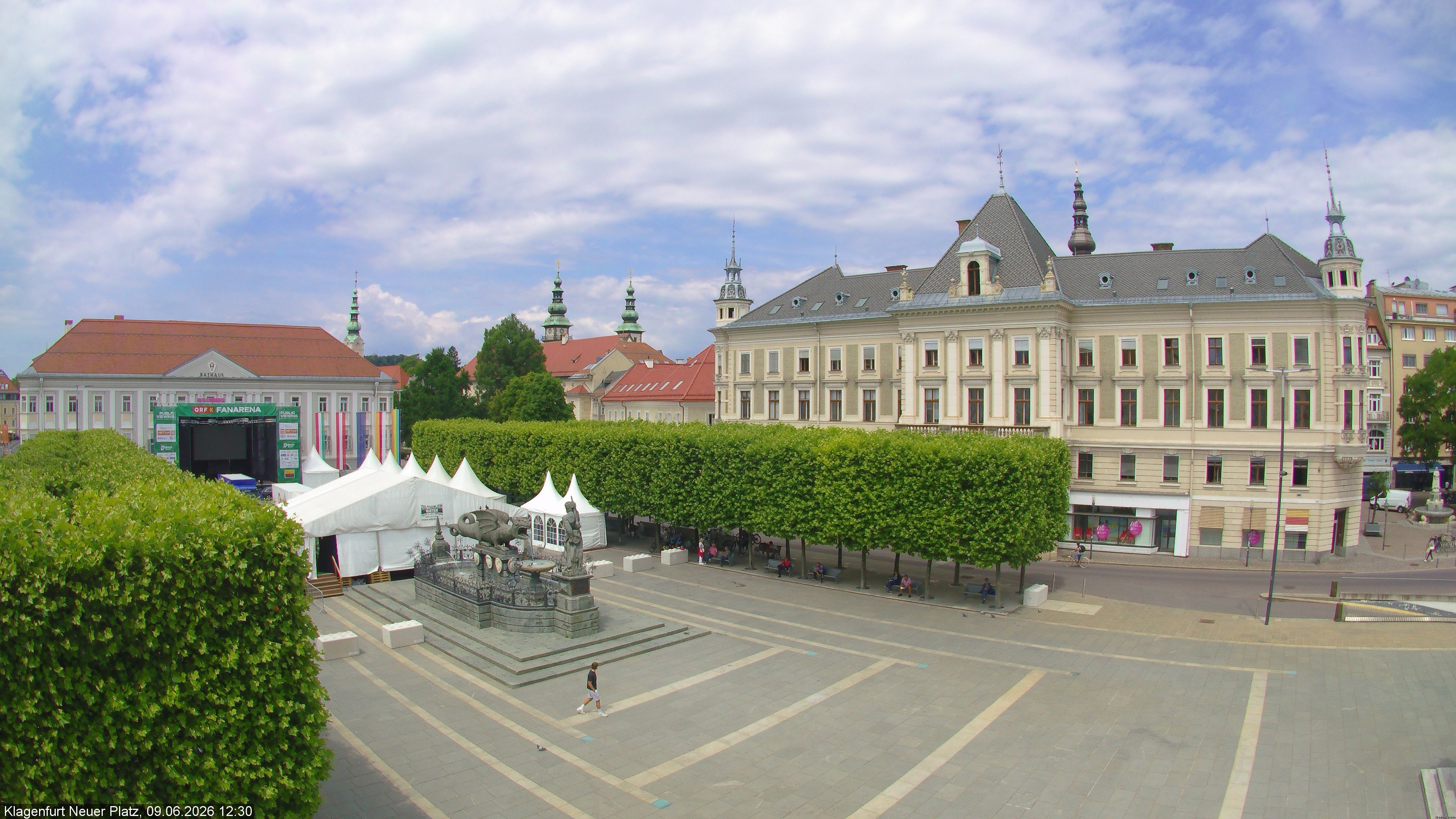 Archiv Foto Webcam Neuer Platz (Klagenfurt)