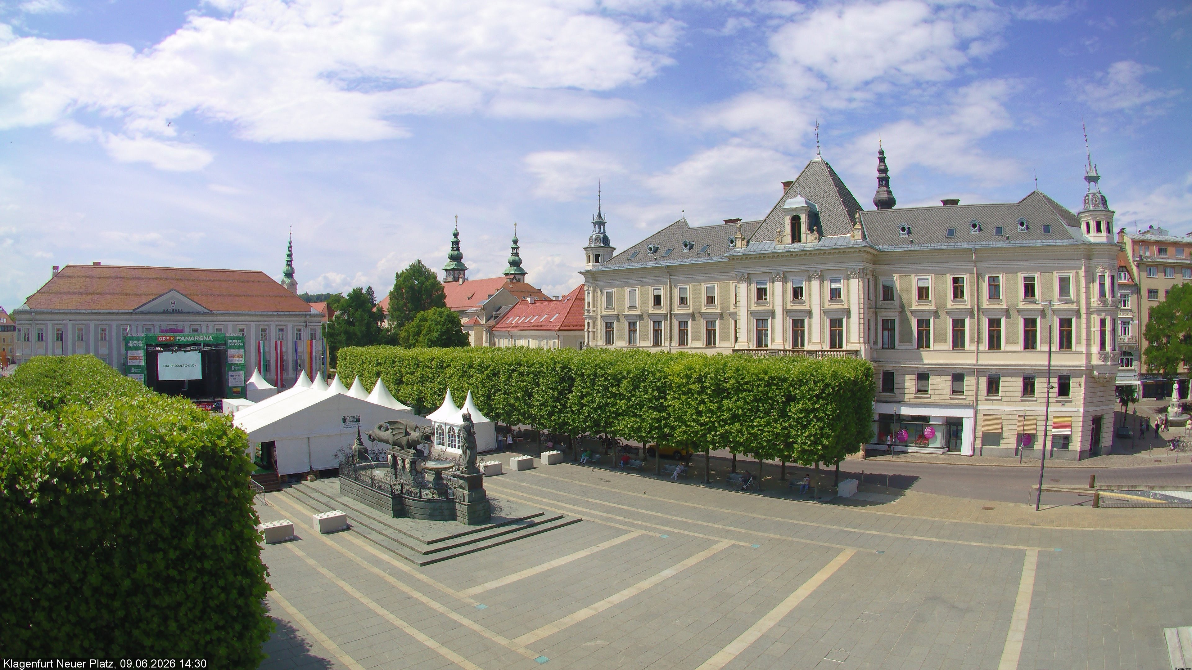 Archiv Foto Webcam Neuer Platz (Klagenfurt)