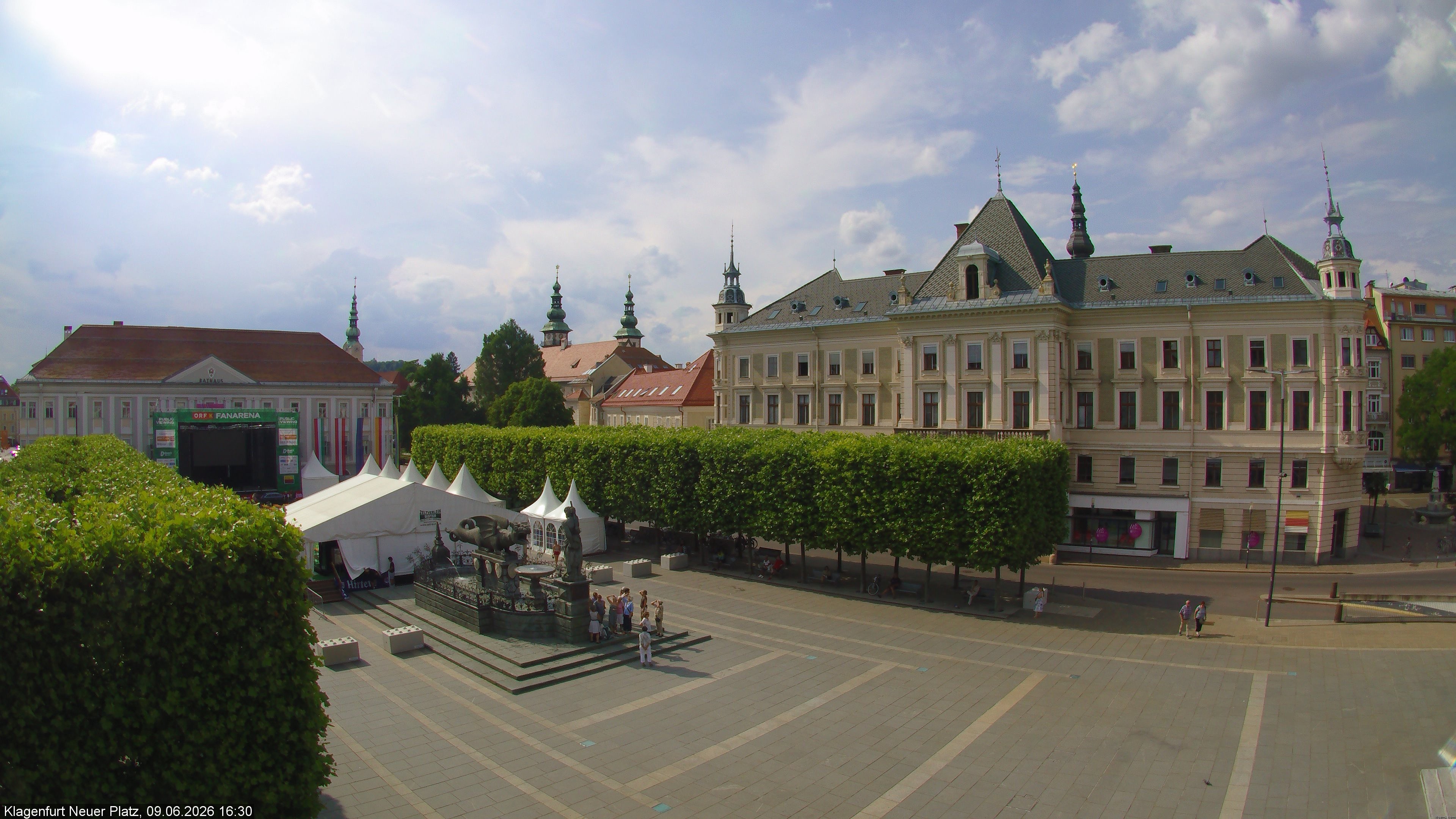 Archiv Foto Webcam Neuer Platz (Klagenfurt)