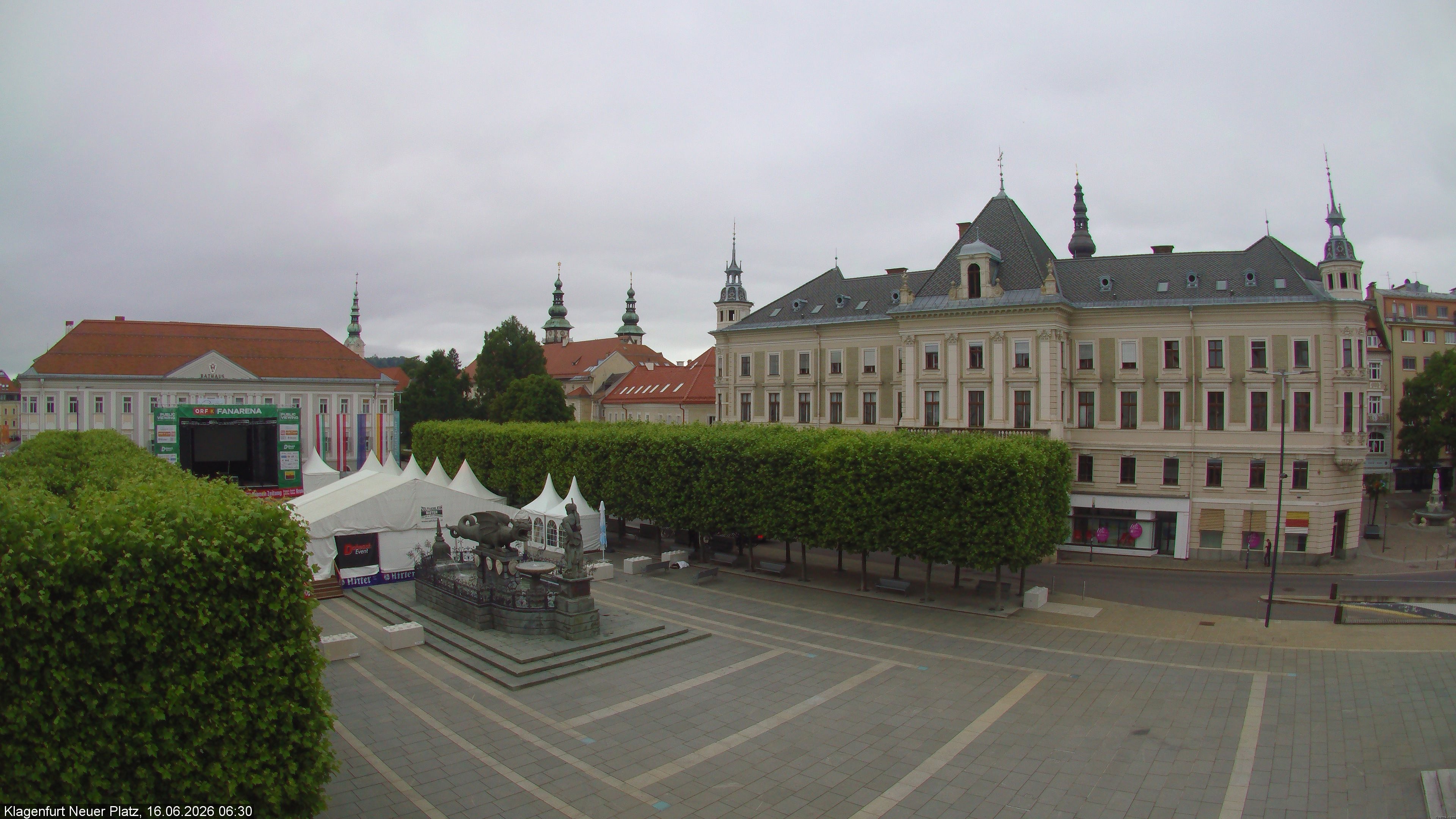 Archiv Foto Webcam Neuer Platz (Klagenfurt)