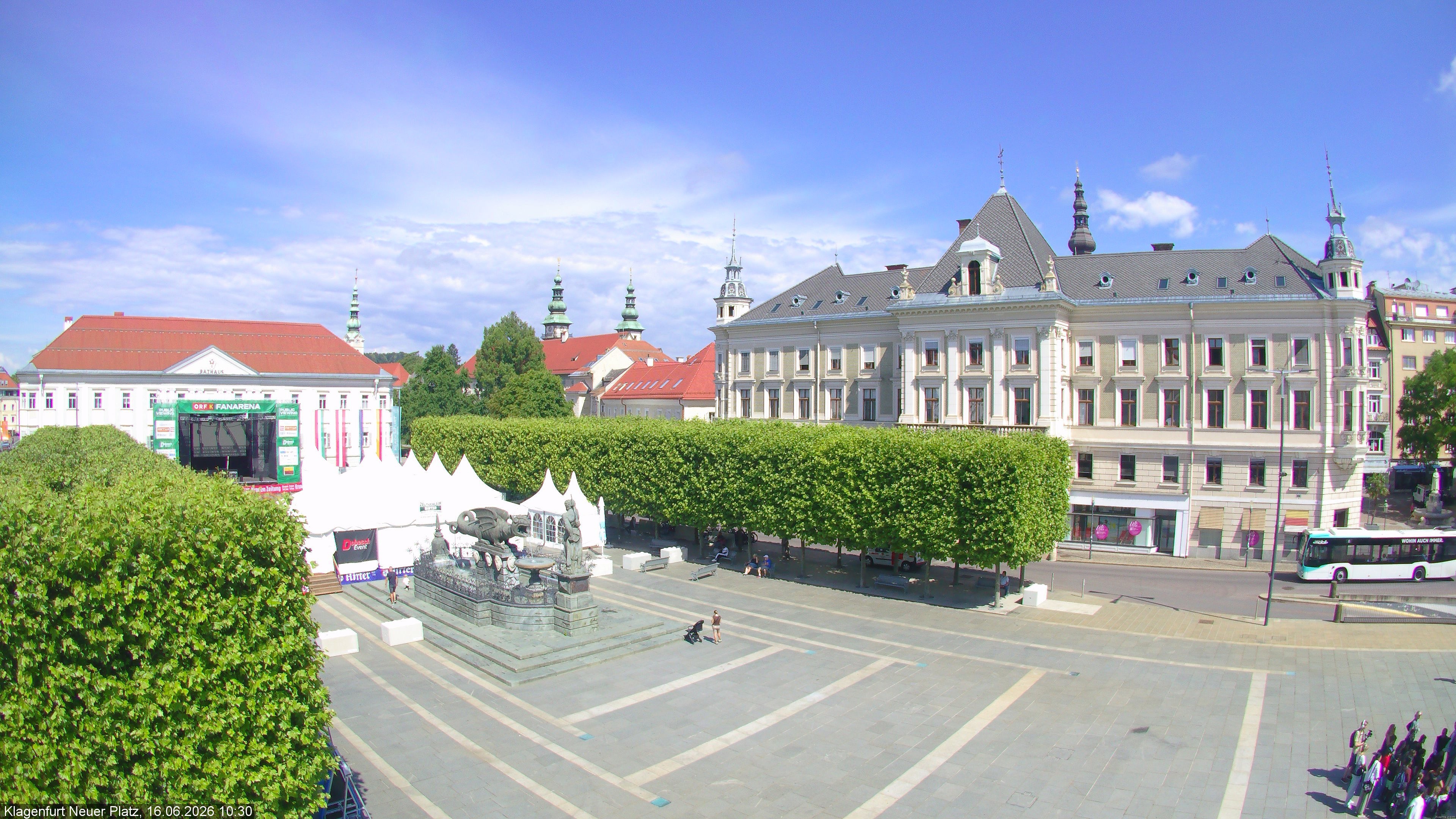 Archiv Foto Webcam Neuer Platz (Klagenfurt)