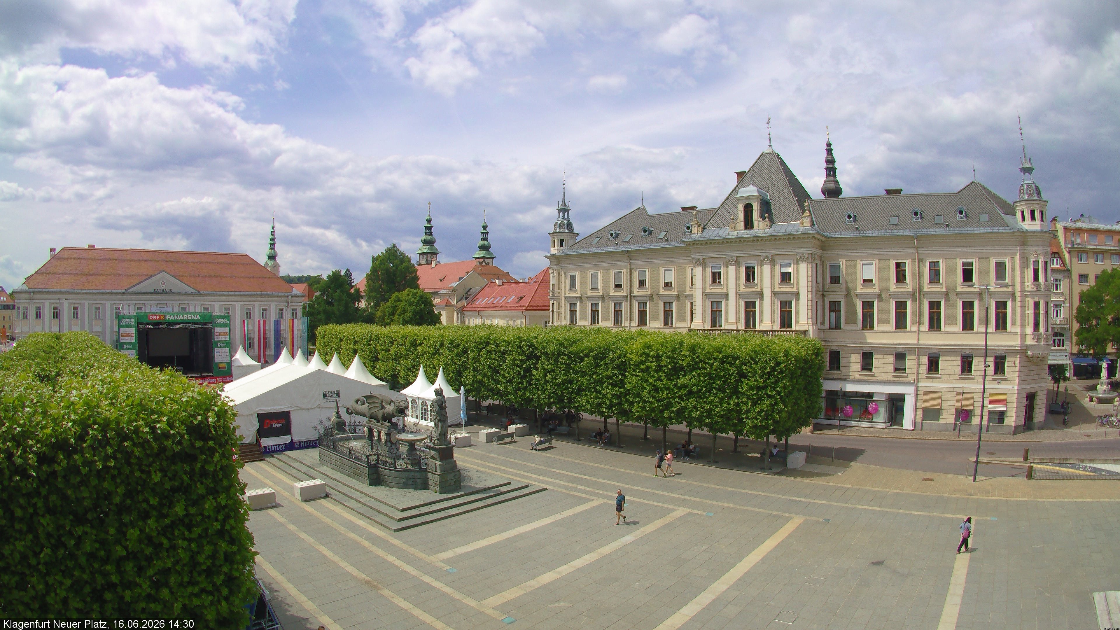 Archiv Foto Webcam Neuer Platz (Klagenfurt)