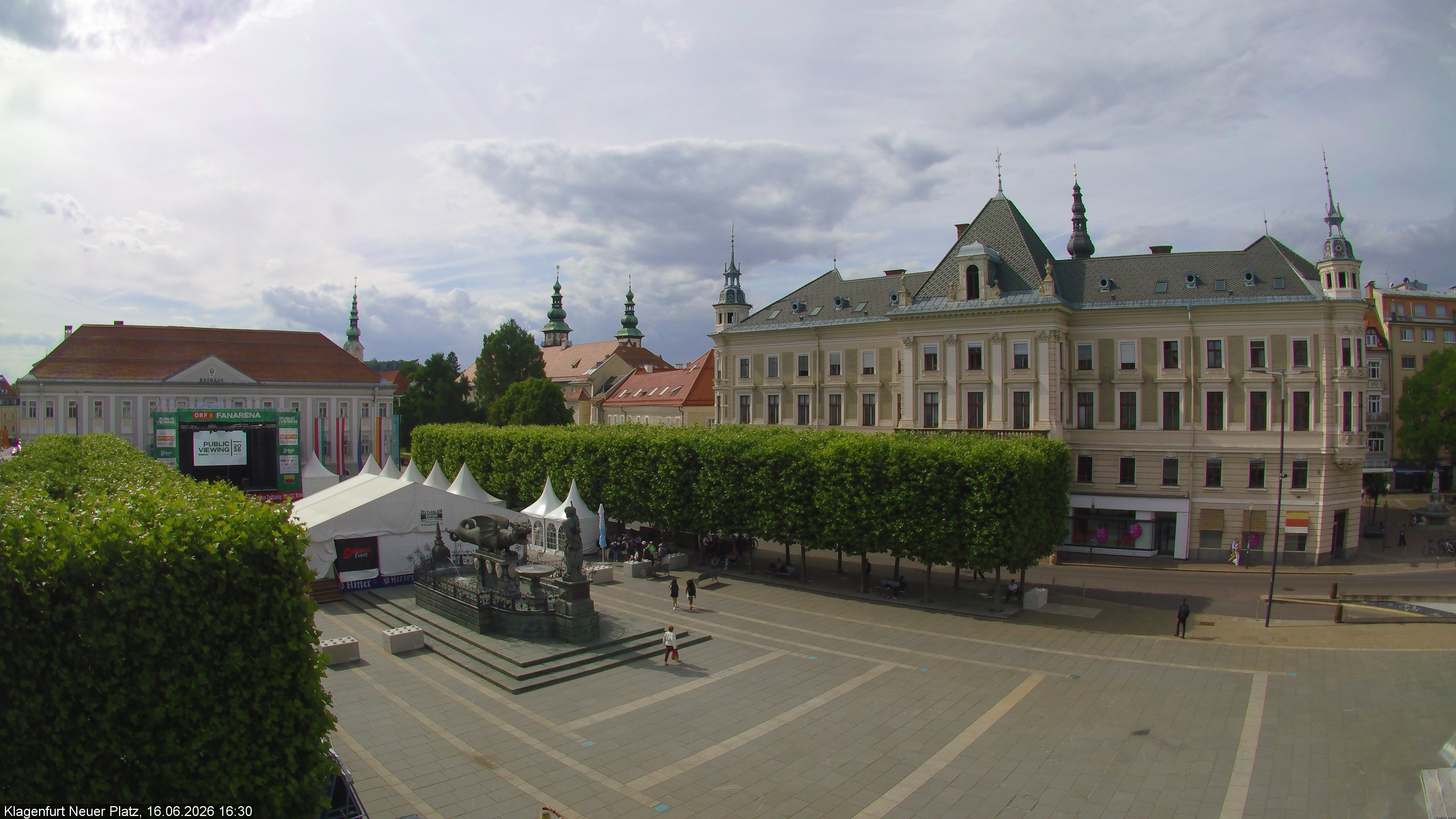 Archiv Foto Webcam Neuer Platz (Klagenfurt)
