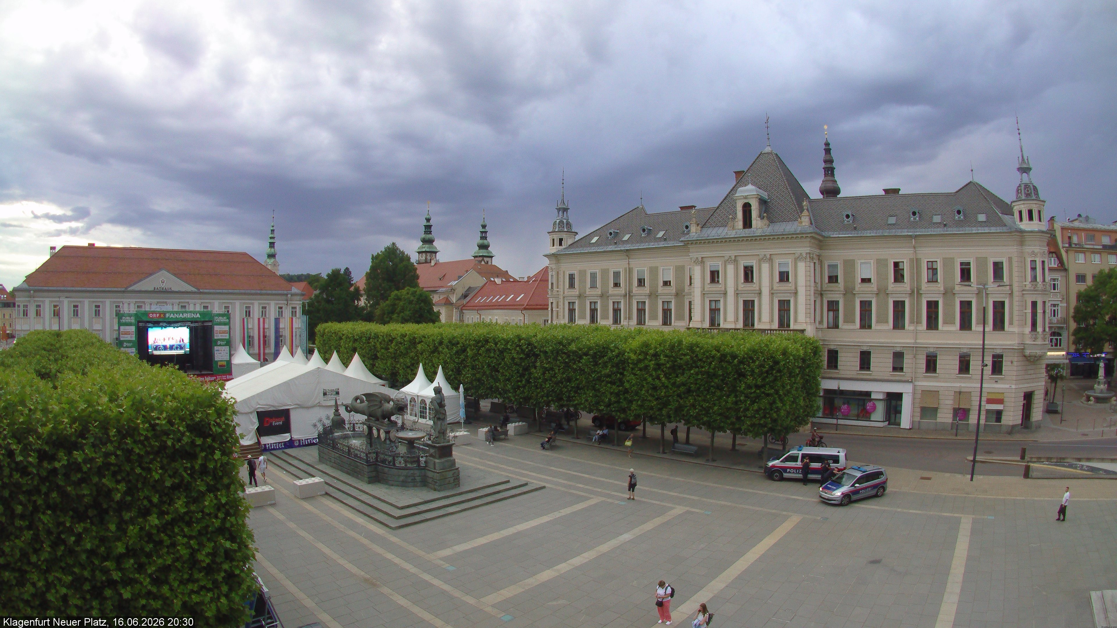Archiv Foto Webcam Neuer Platz (Klagenfurt)