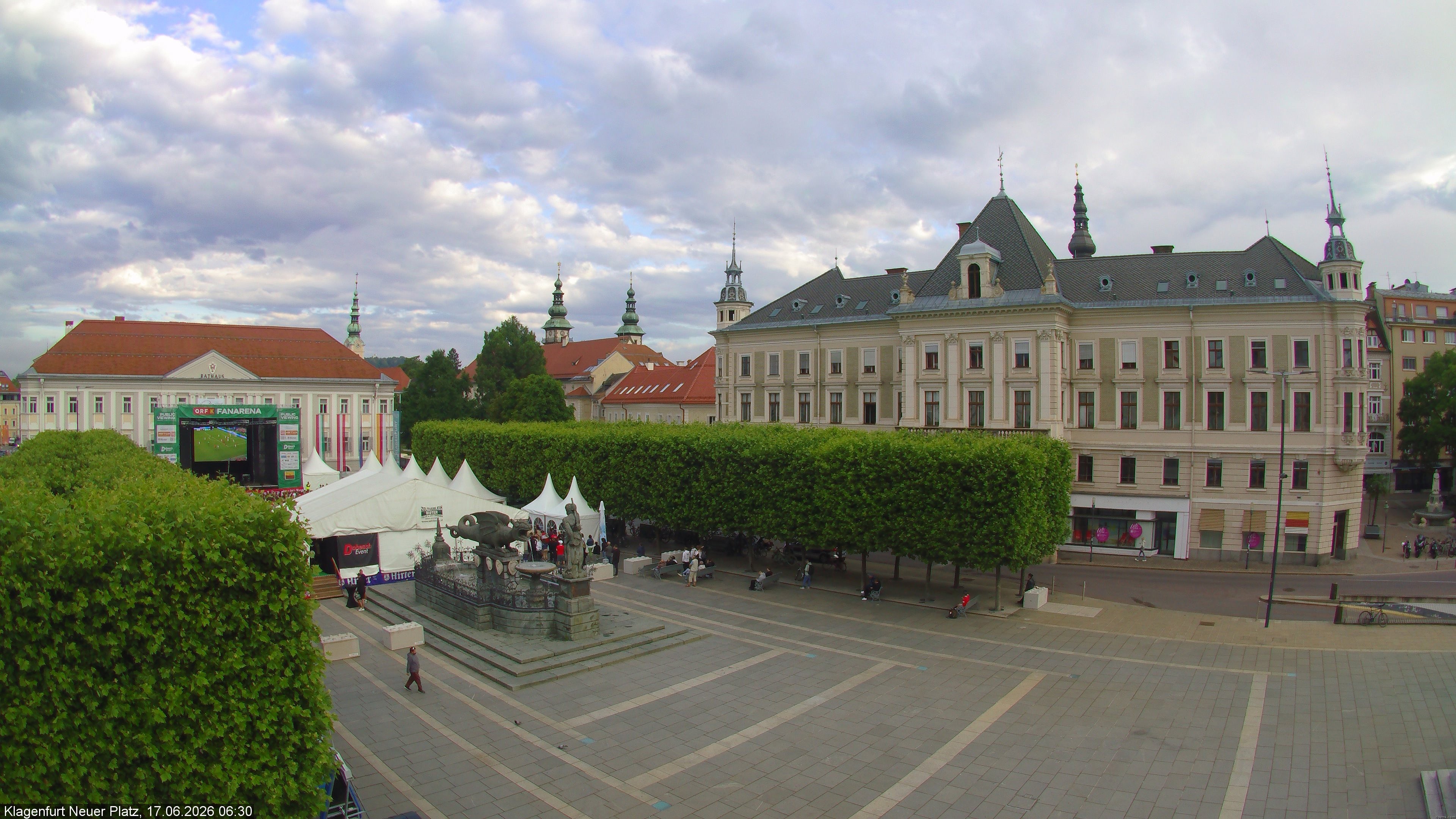 Archiv Foto Webcam Neuer Platz (Klagenfurt)