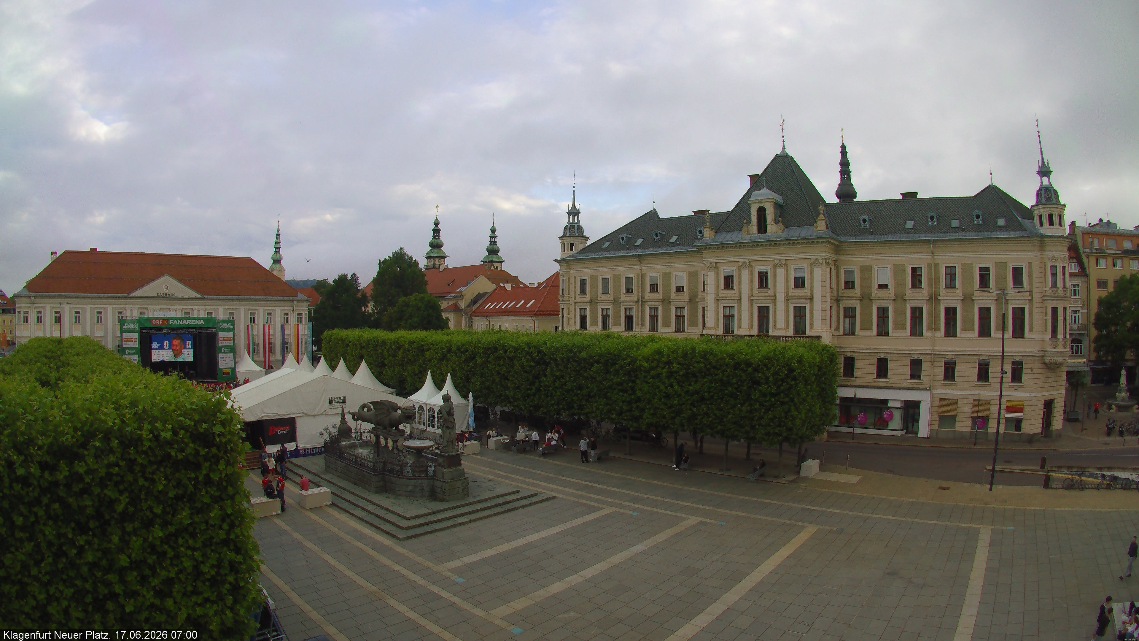 Archiv Foto Webcam Neuer Platz (Klagenfurt)