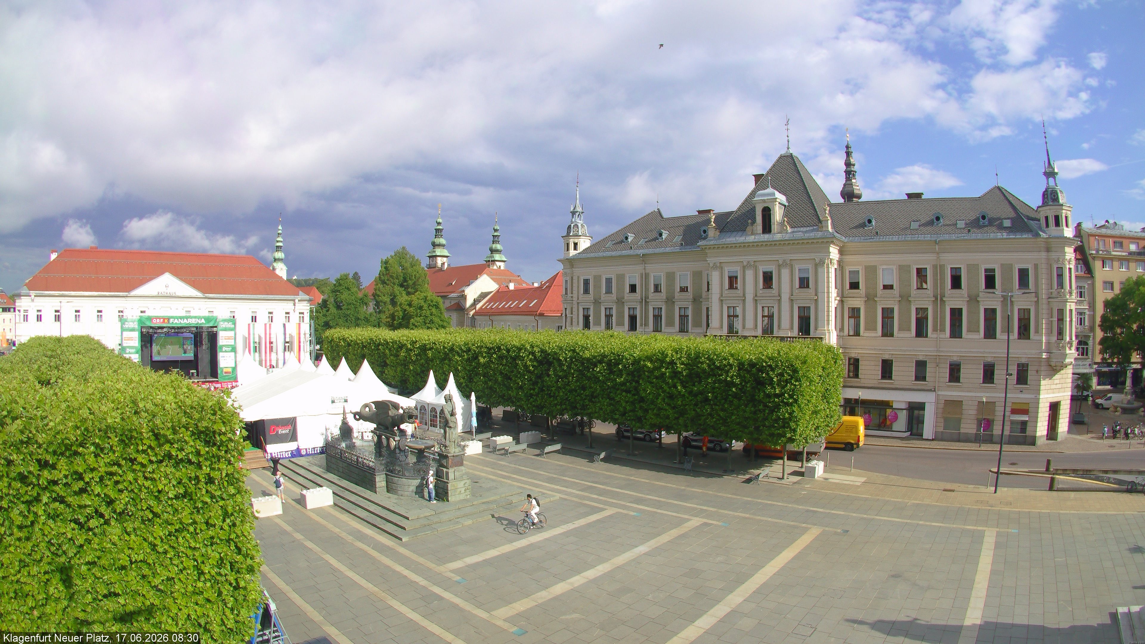 Archiv Foto Webcam Neuer Platz (Klagenfurt)