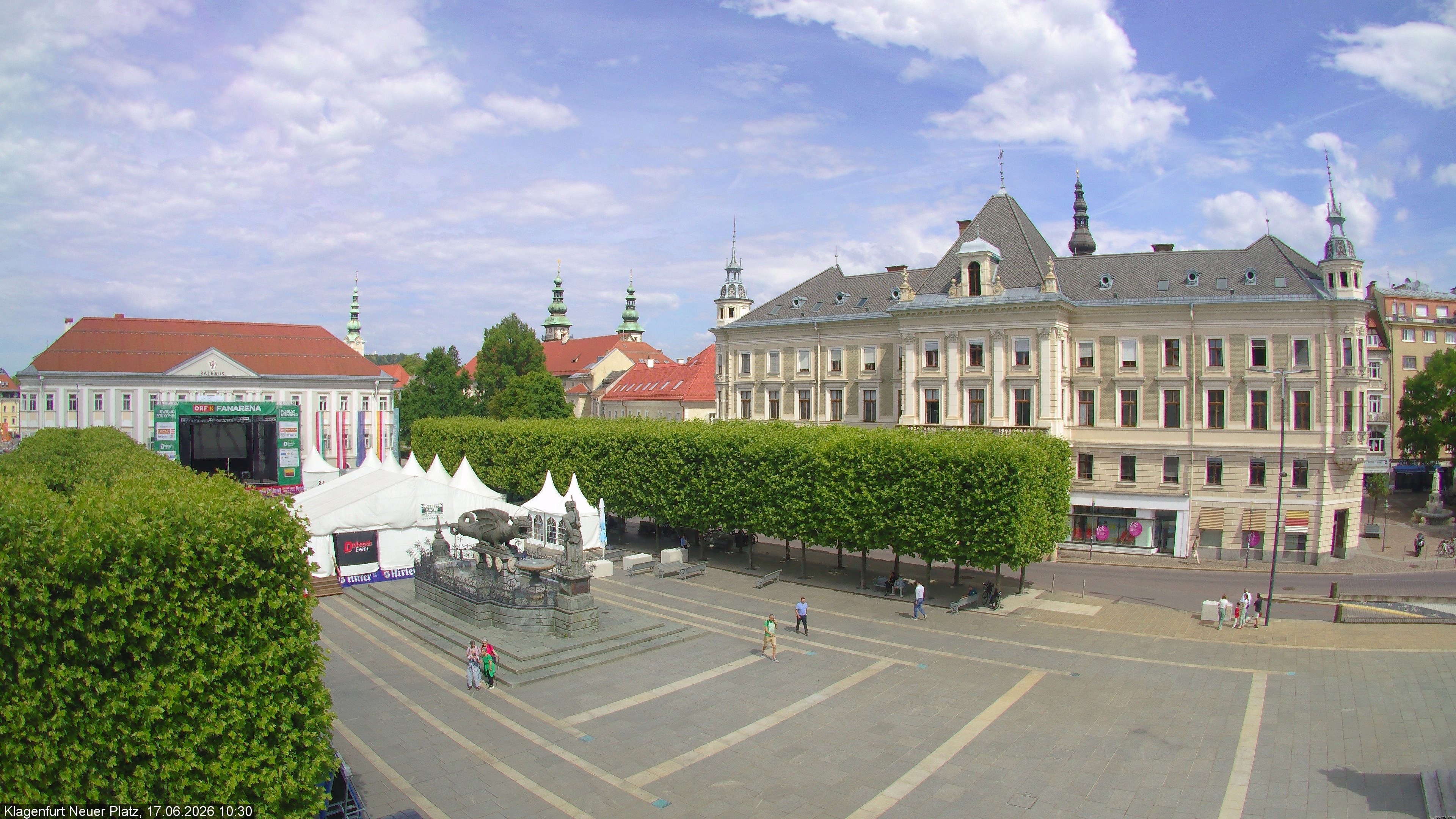 Archiv Foto Webcam Neuer Platz (Klagenfurt)